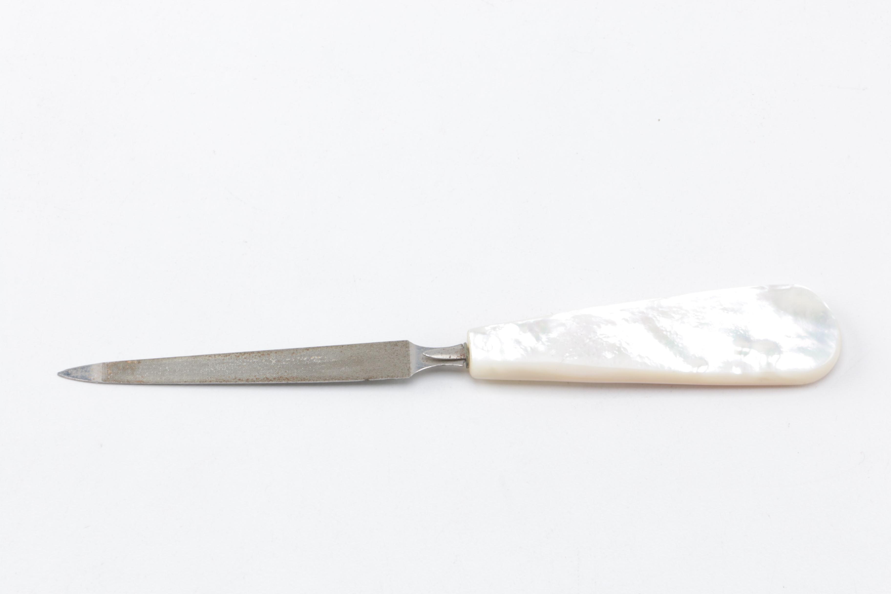 Hygiene Tools with Mother of Pearl Handles