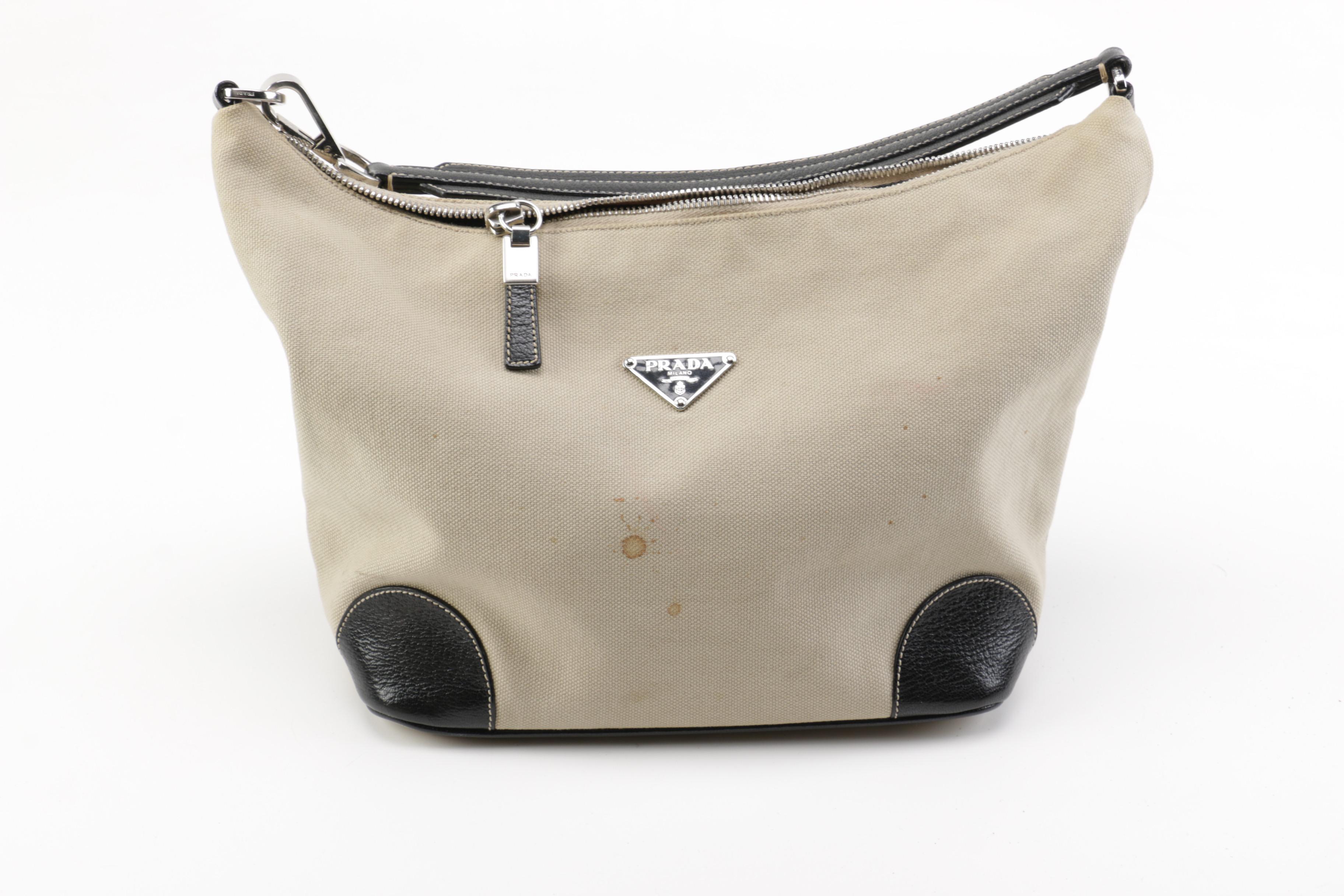 Prada Canvas Tote and Stephane Kelian Paris Handbag