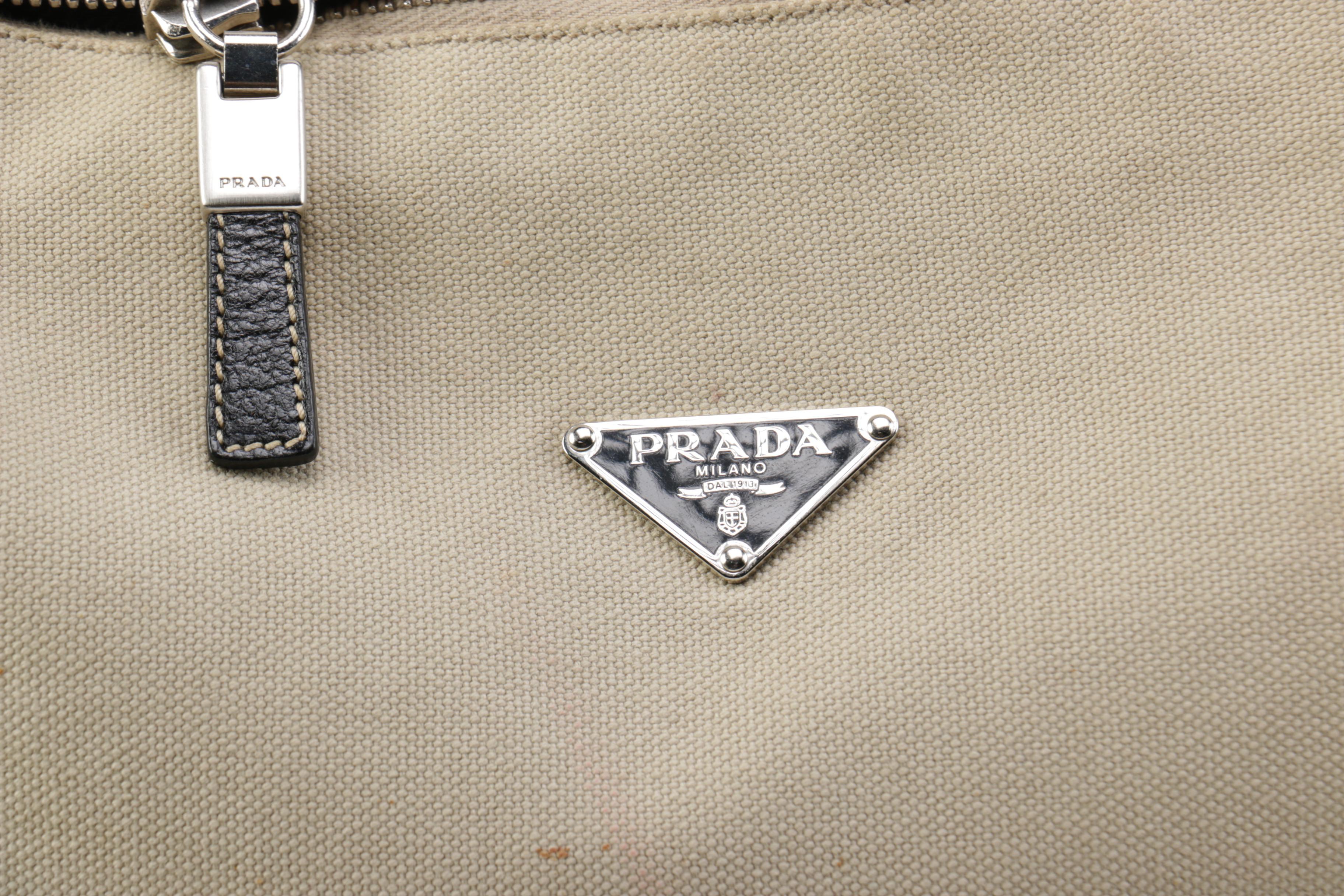 Prada Canvas Tote and Stephane Kelian Paris Handbag