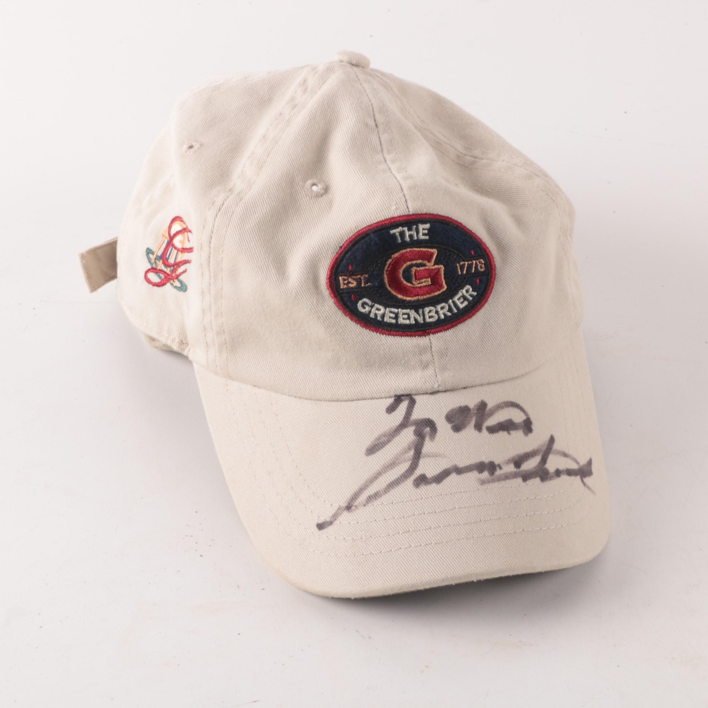 Sam Snead Autographed Greenbrier Resort Hat