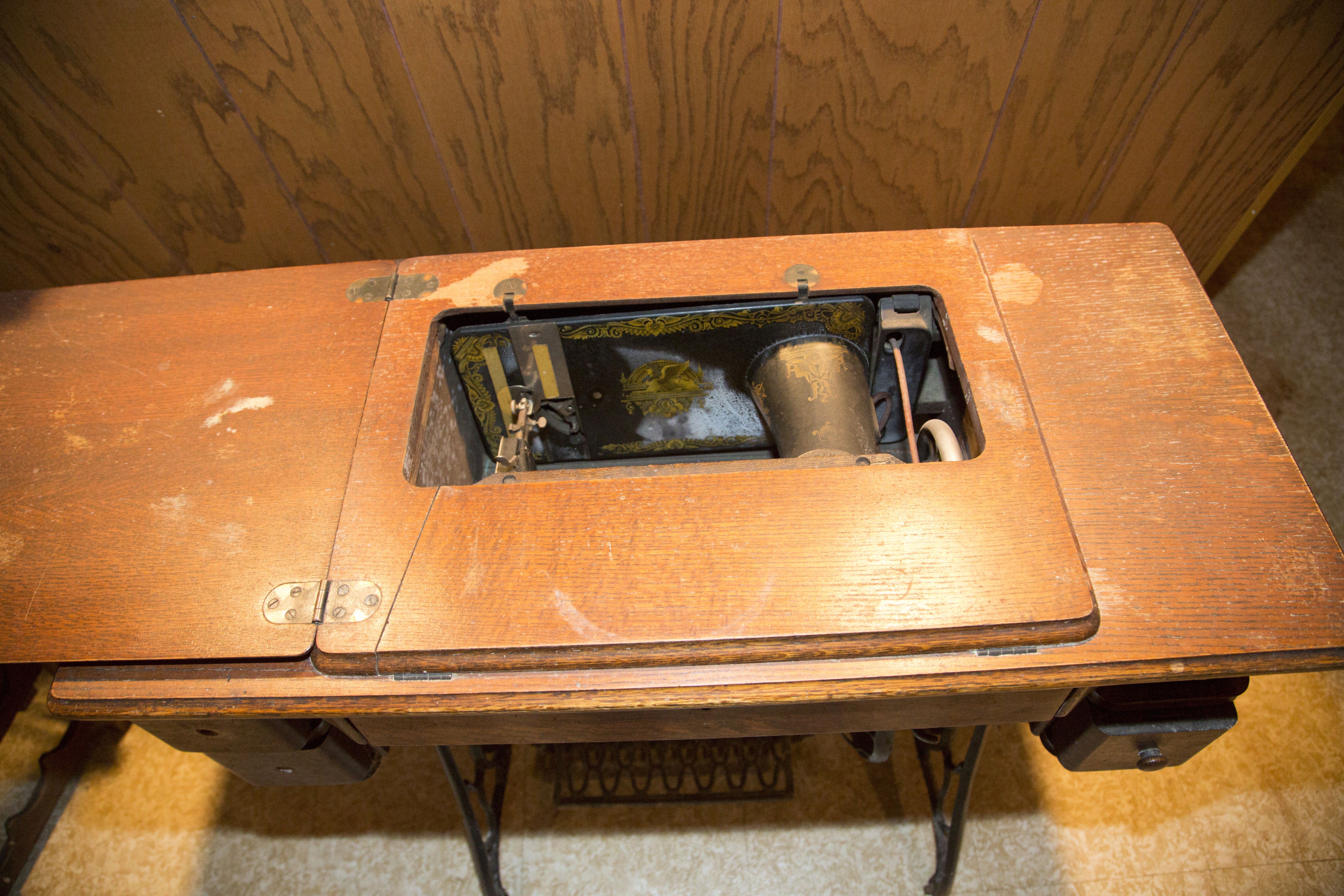 Singer Wrought Iron Treadle Sewing Table