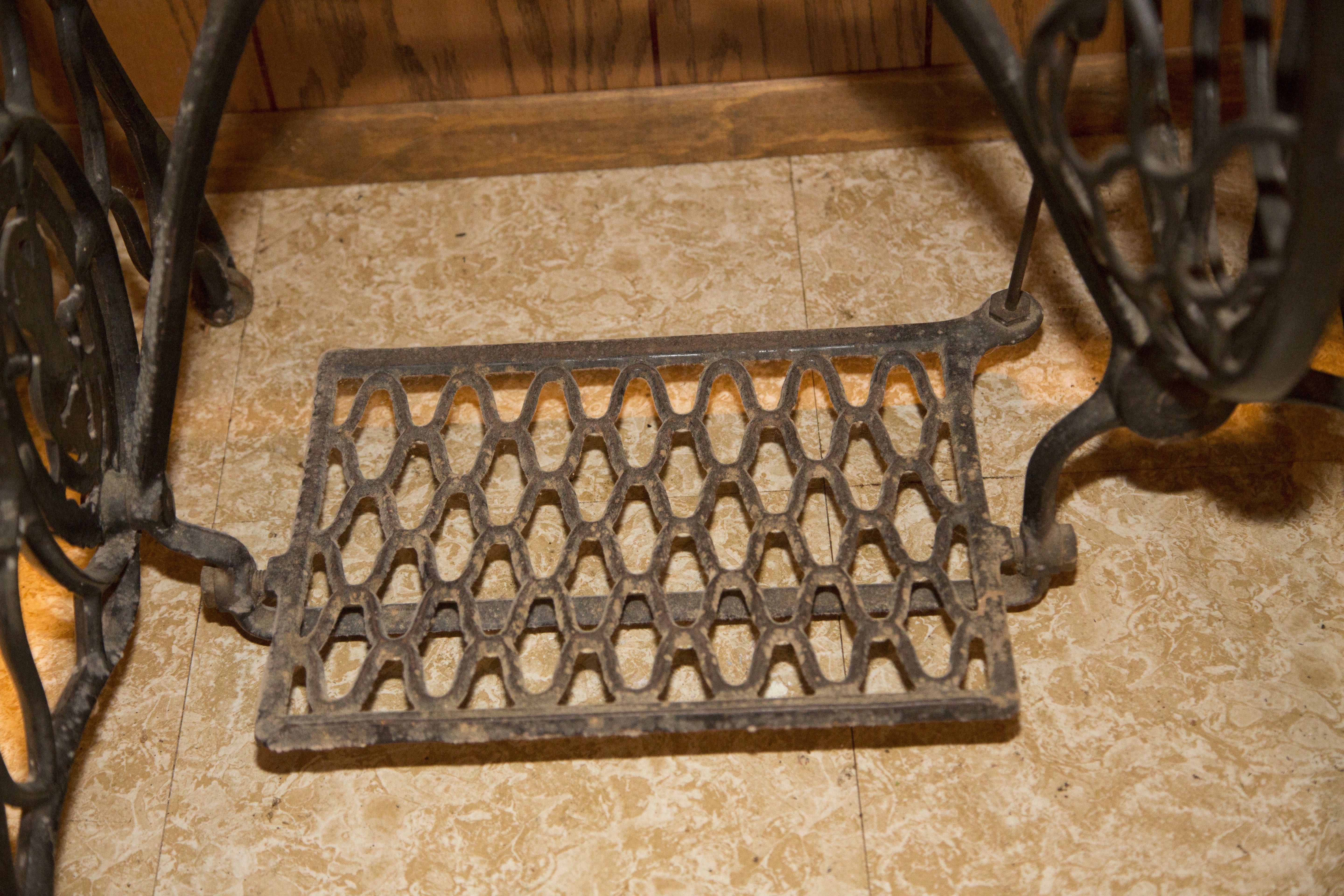 Singer Wrought Iron Treadle Sewing Table