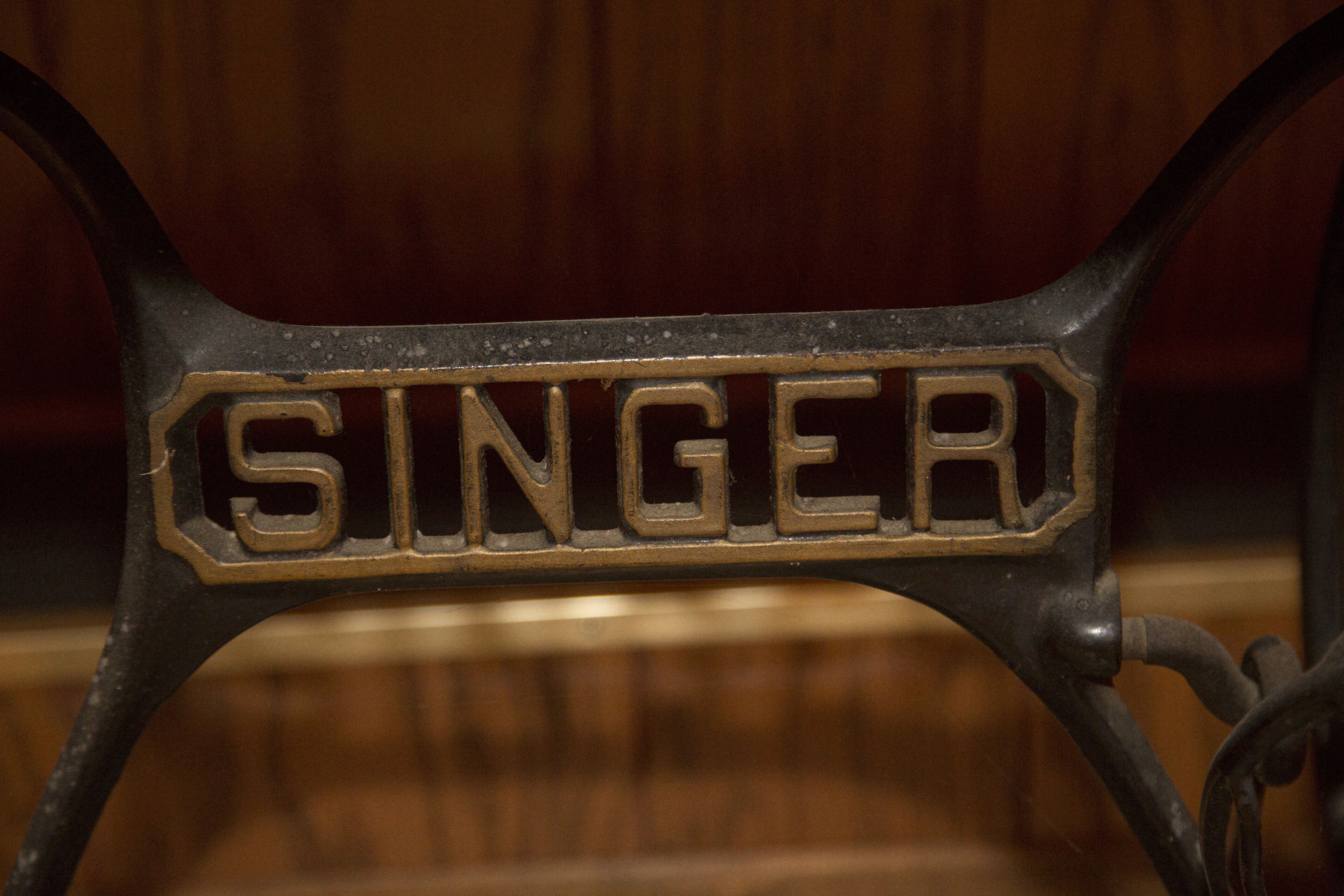 Singer Wrought Iron Treadle Sewing Table
