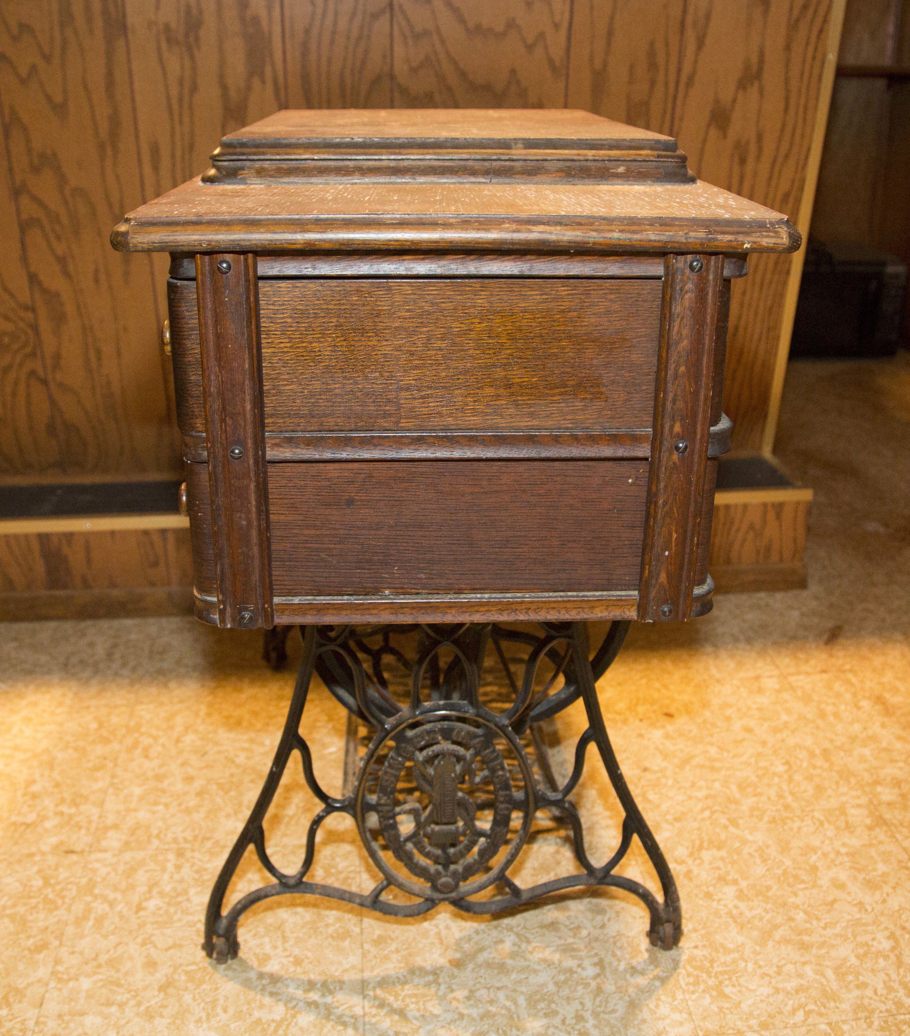 Singer Wrought Iron Treadle Sewing Table