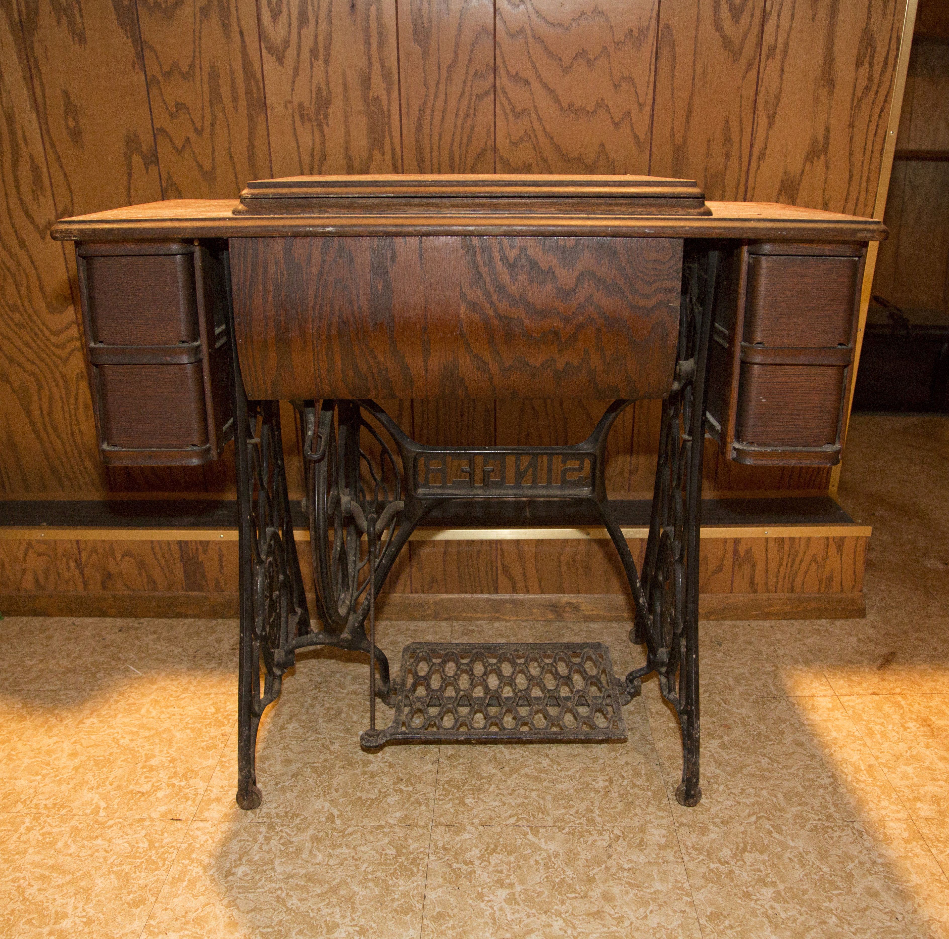 Singer Wrought Iron Treadle Sewing Table