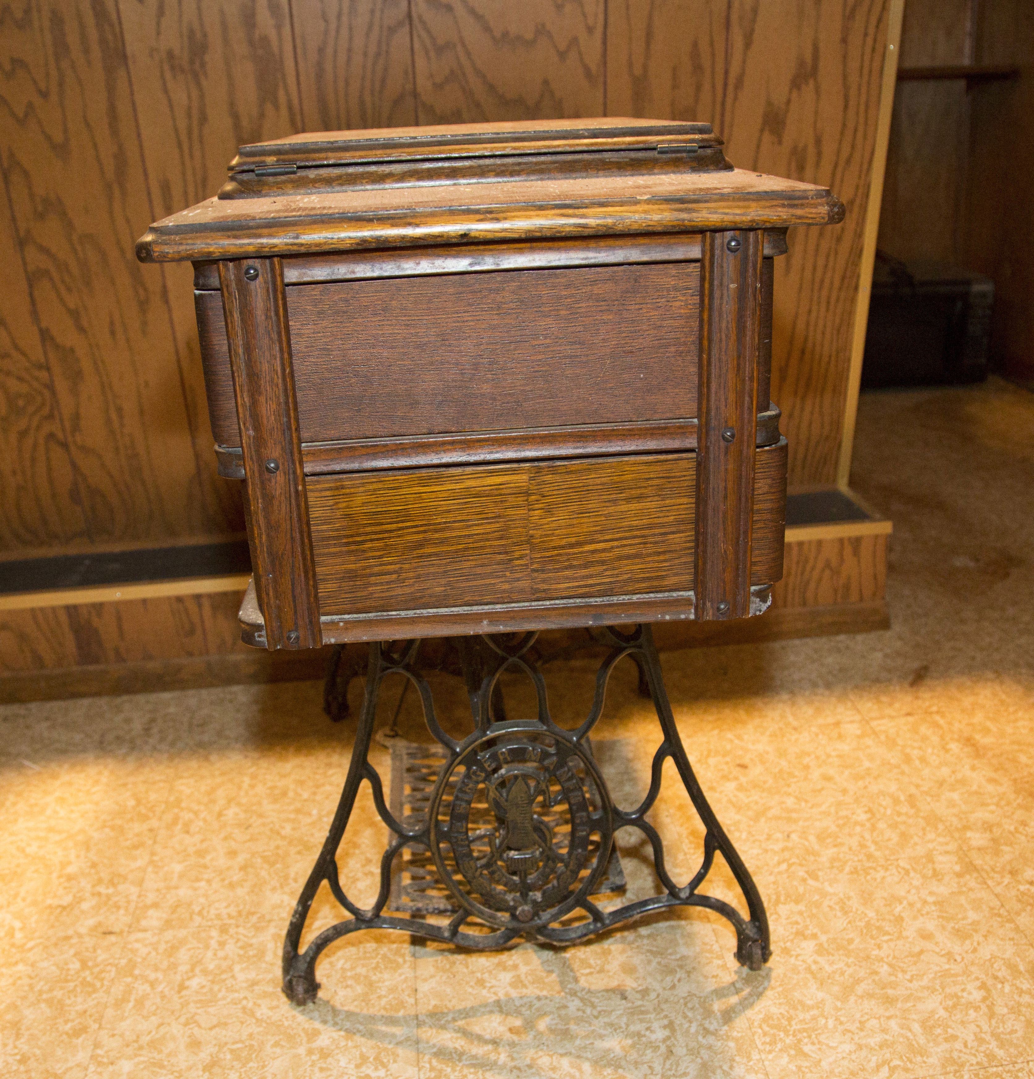 Singer Wrought Iron Treadle Sewing Table