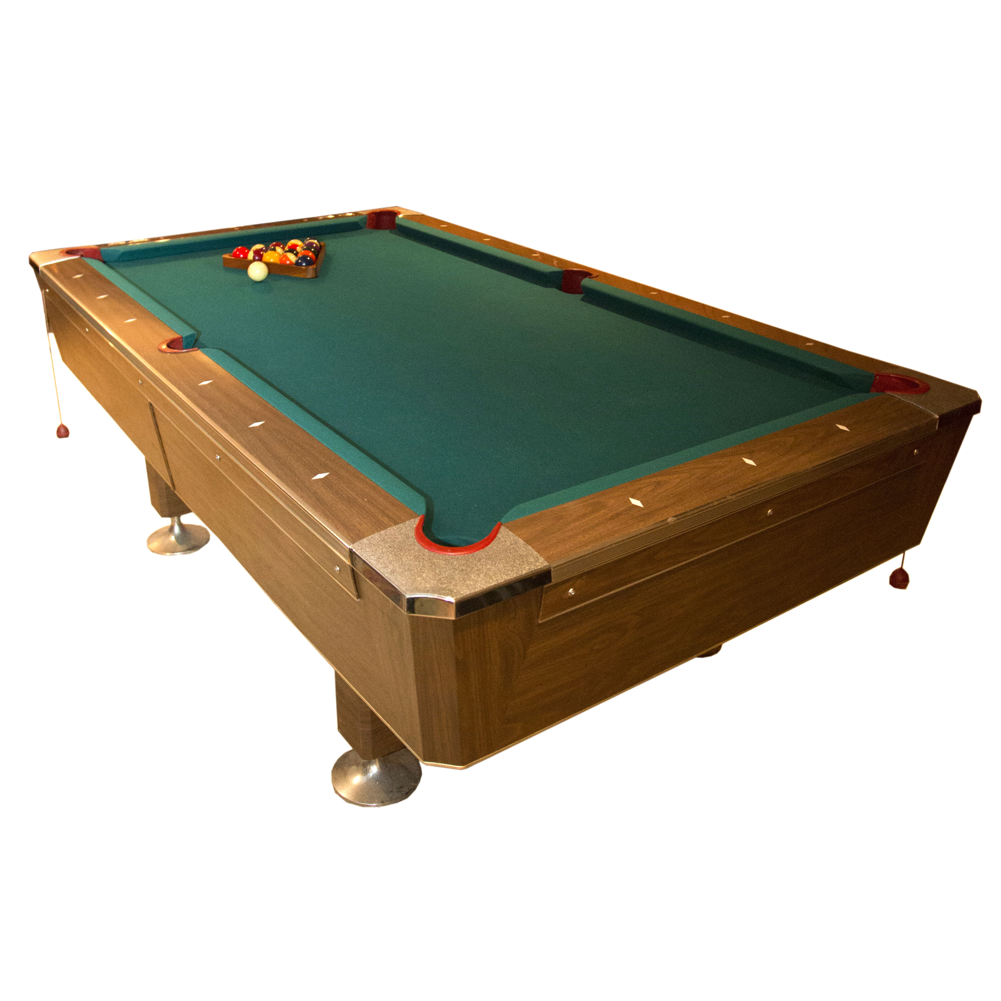 Vintage Bel-Air Billiards Table with Accessories
