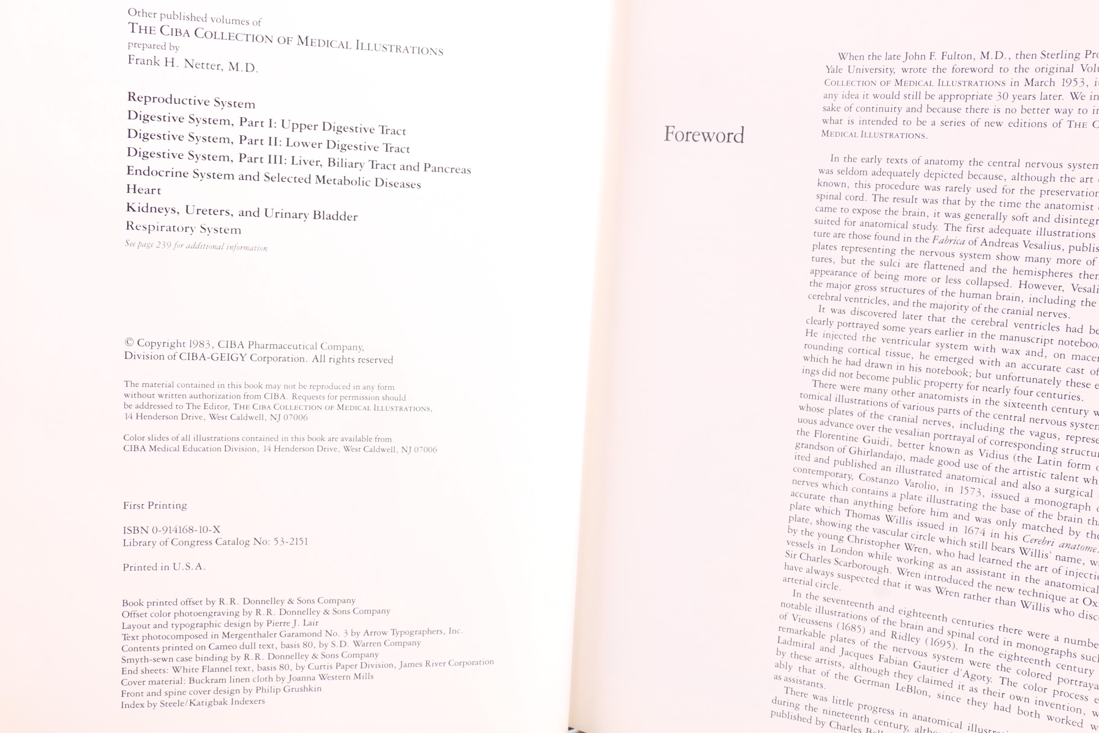 Frank H. Netter Signed "The CIBA Collection Of Medical Illustrations" Volumes