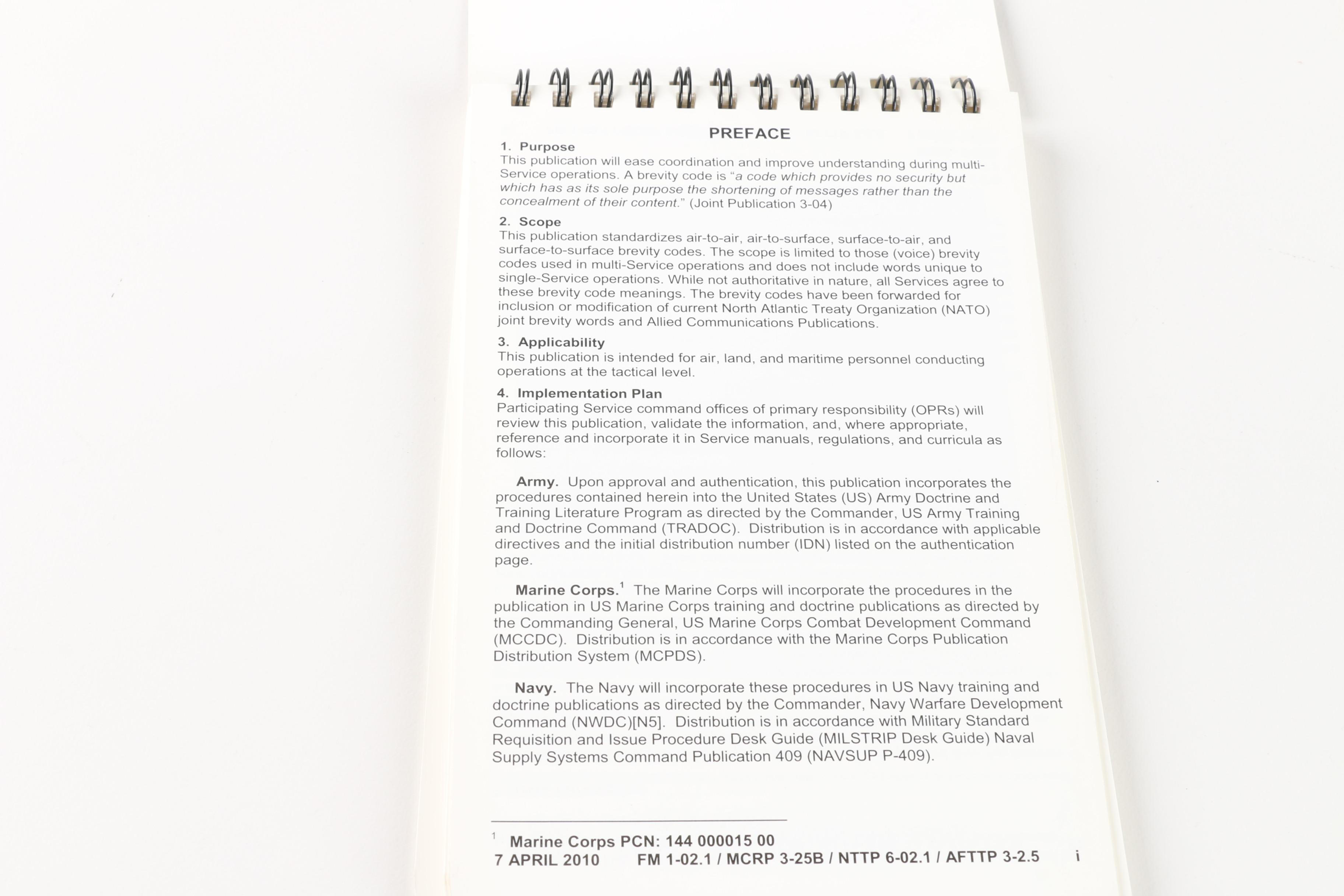 Assorted U.S Military Rule Handbooks