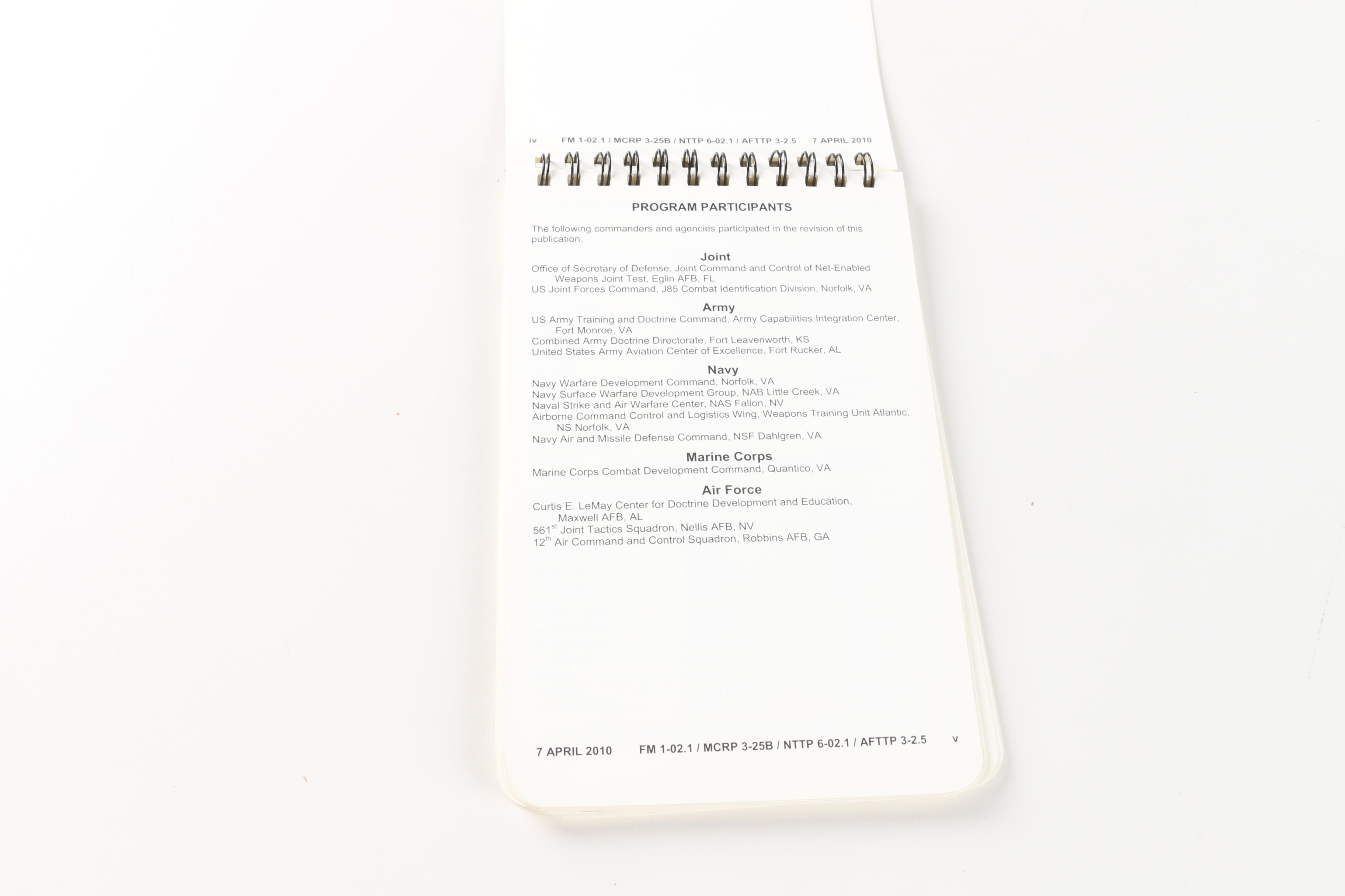 Assorted U.S Military Rule Handbooks