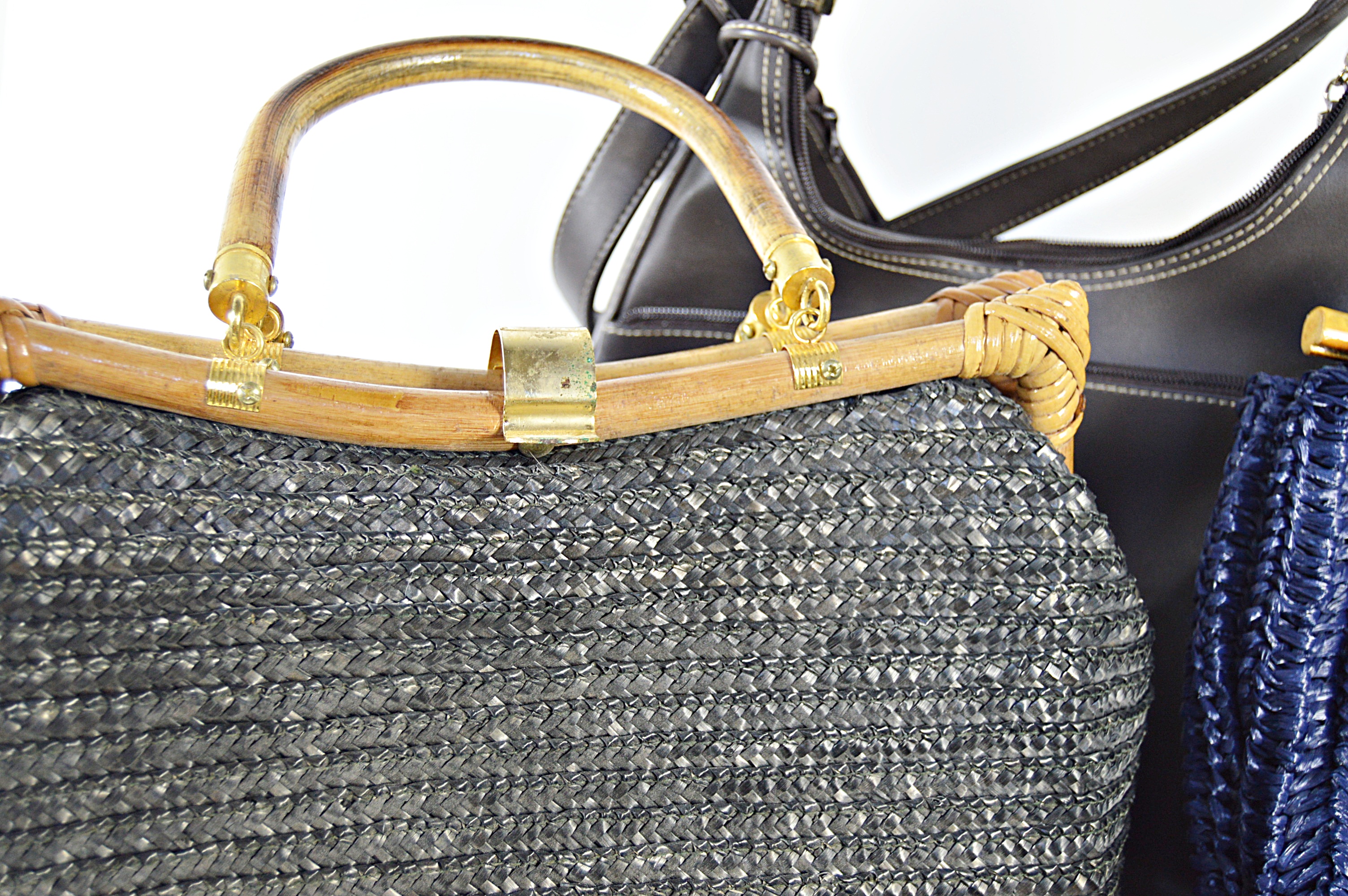 Vintage and Modern Handbags in Navy and Black