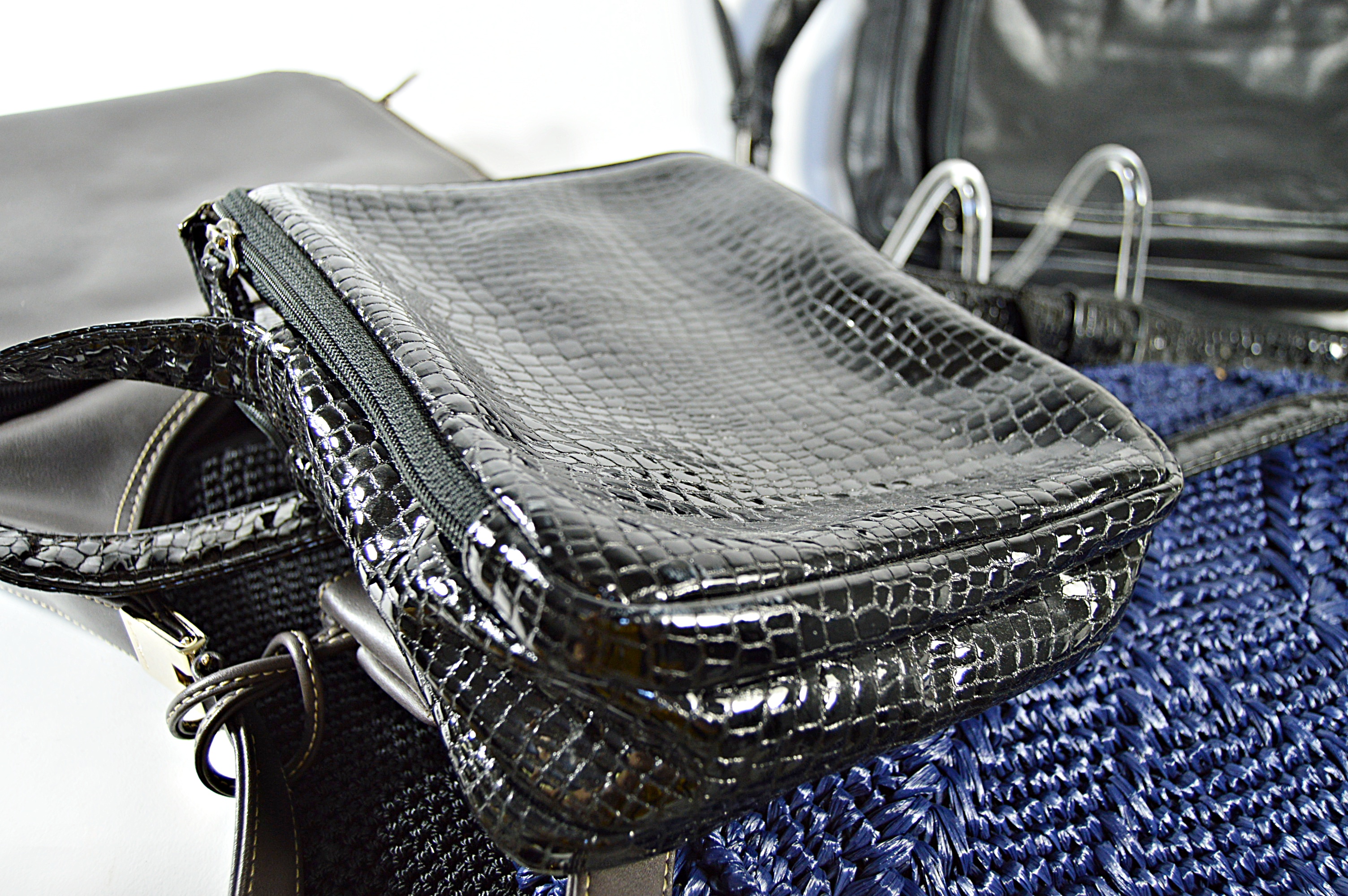 Vintage and Modern Handbags in Navy and Black