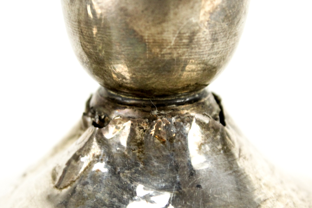 Schweitzer Silver Corp. Weighted Sterling Candleholders