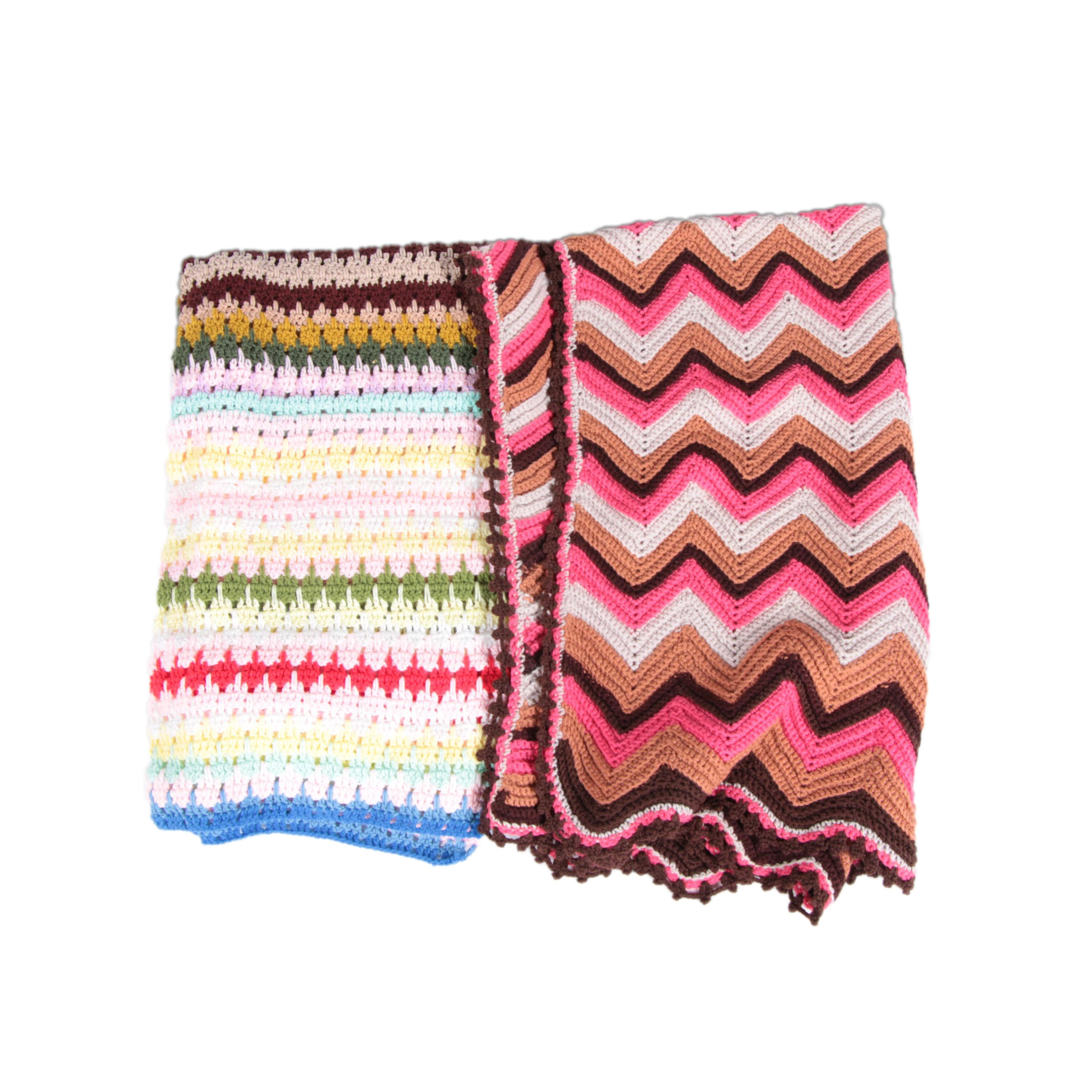 Assorted Hand Crocheted Blankets