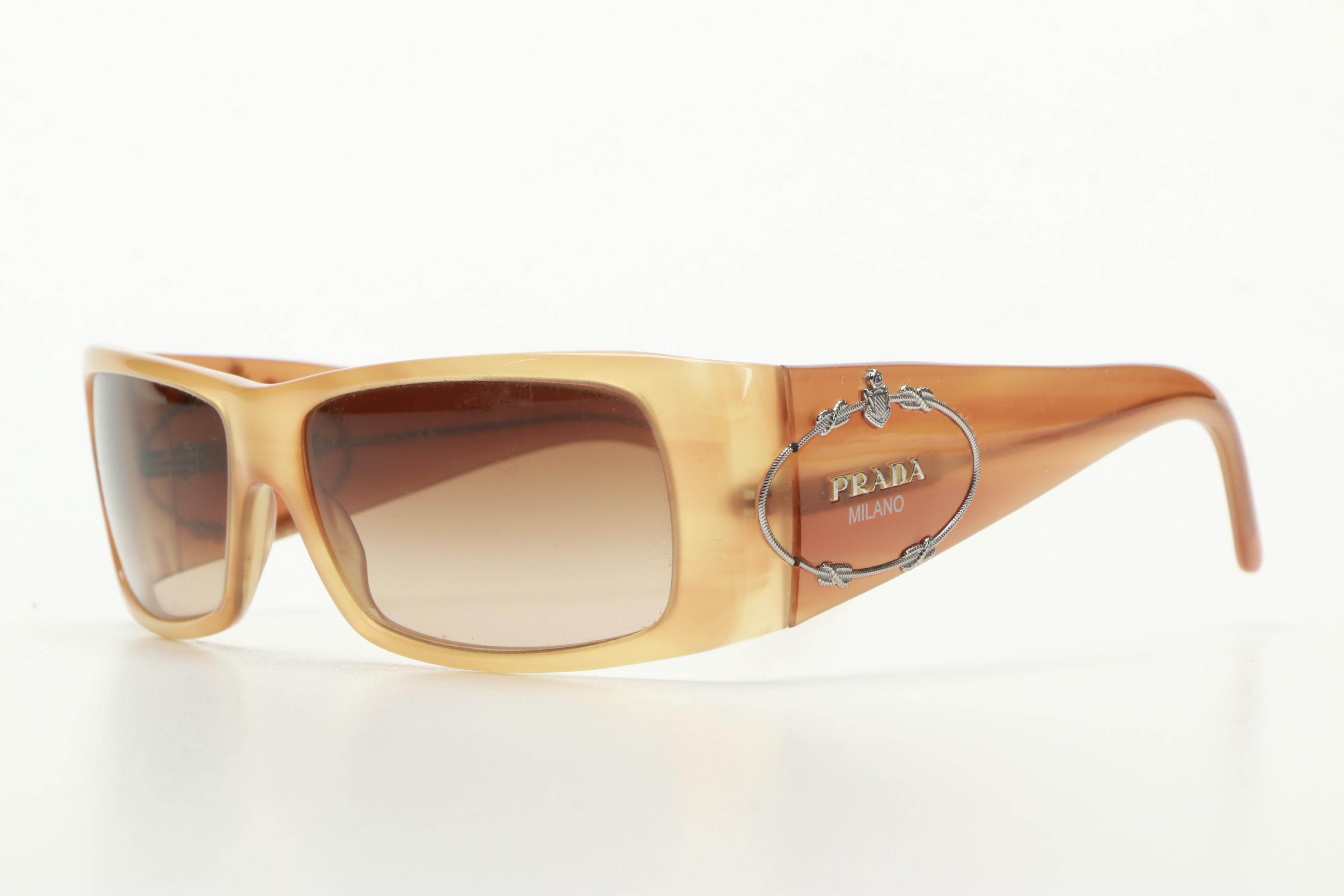 Prada Wrap Frame Sunglasses