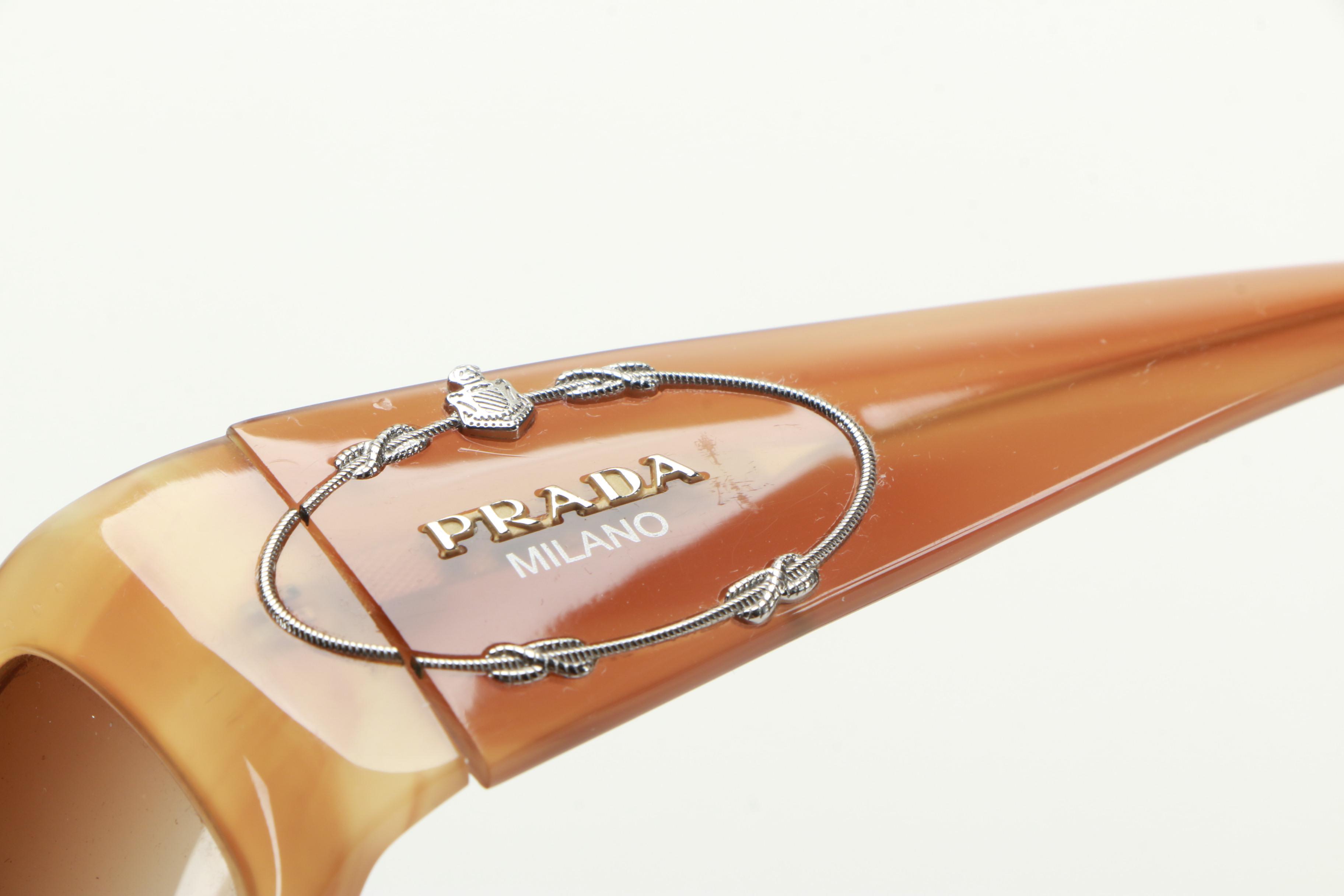 Prada Wrap Frame Sunglasses