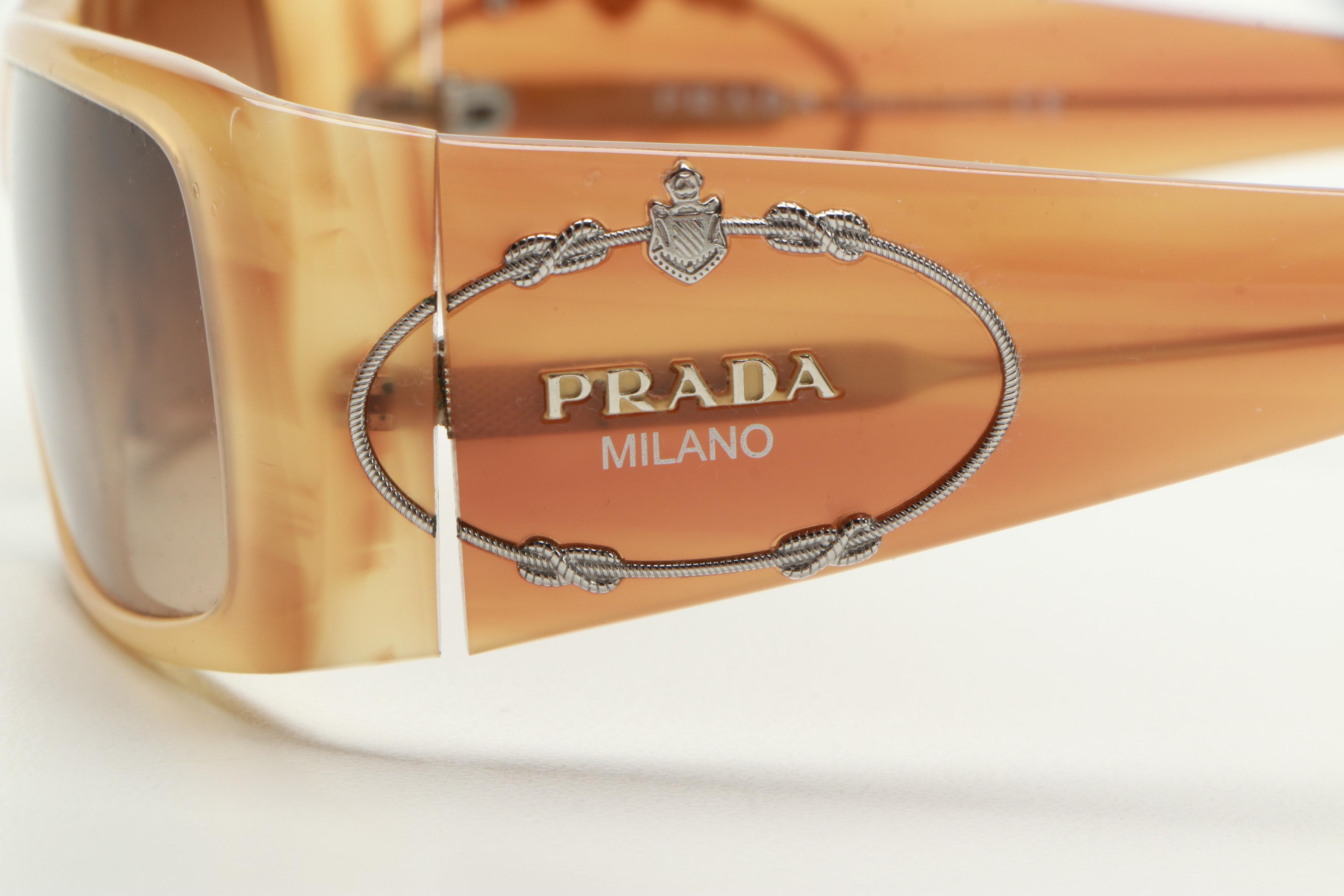 Prada Wrap Frame Sunglasses