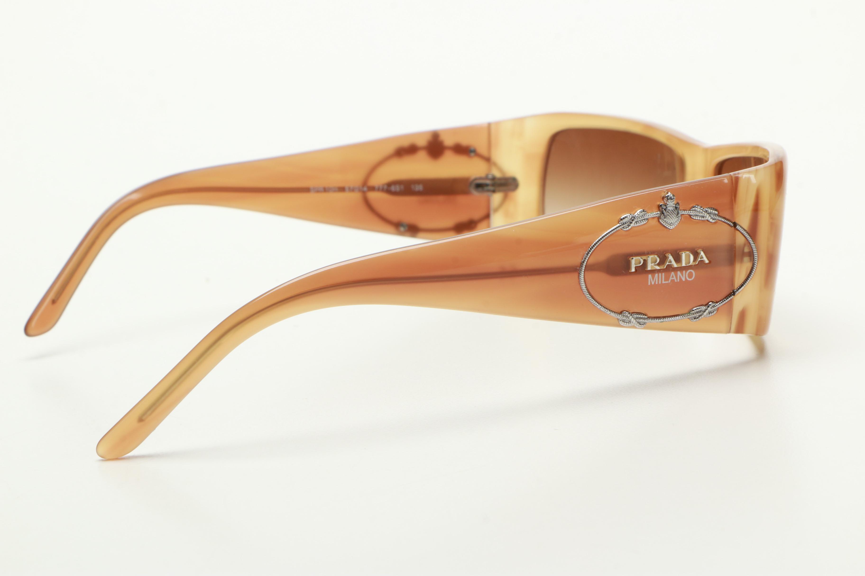 Prada Wrap Frame Sunglasses
