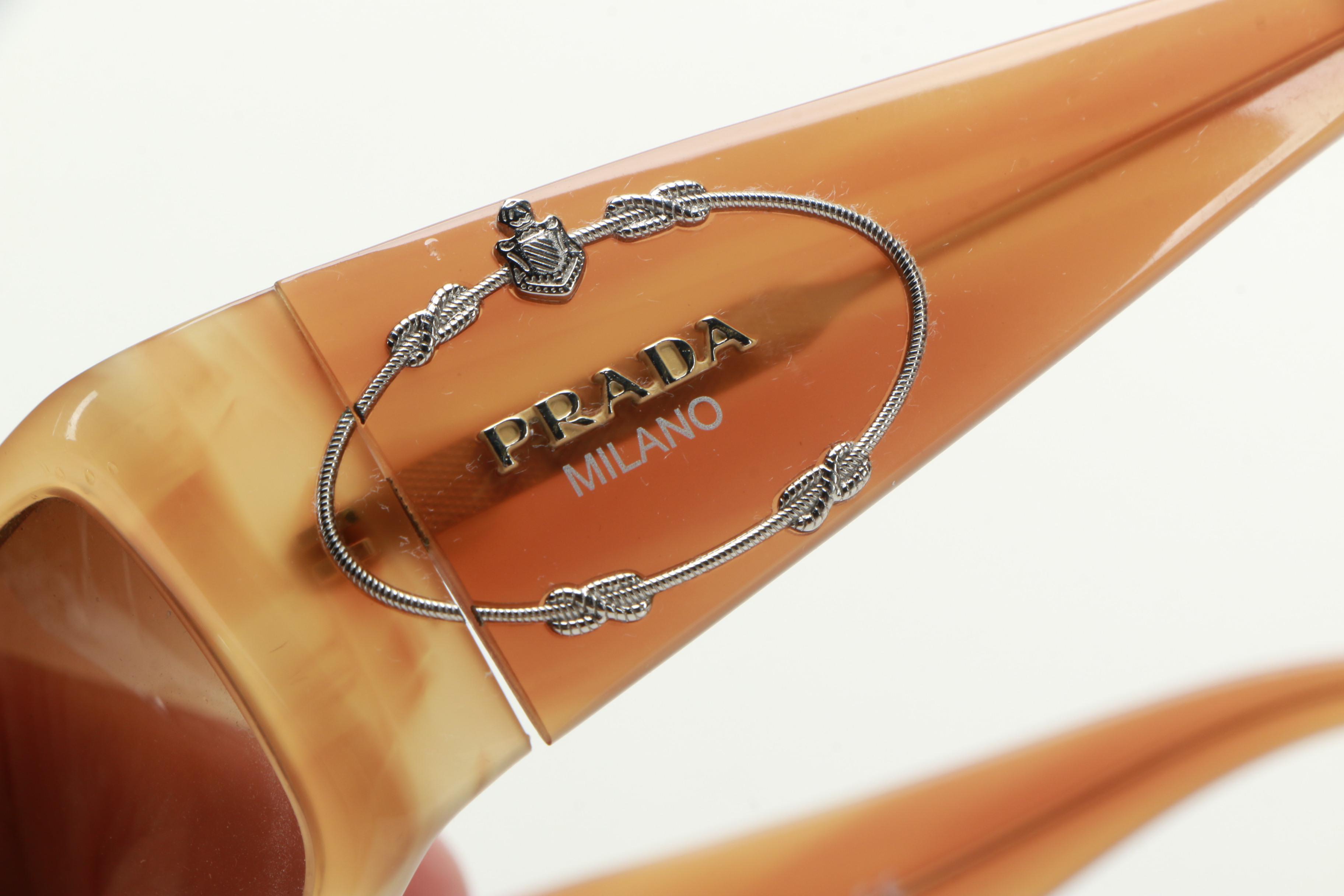 Prada Wrap Frame Sunglasses