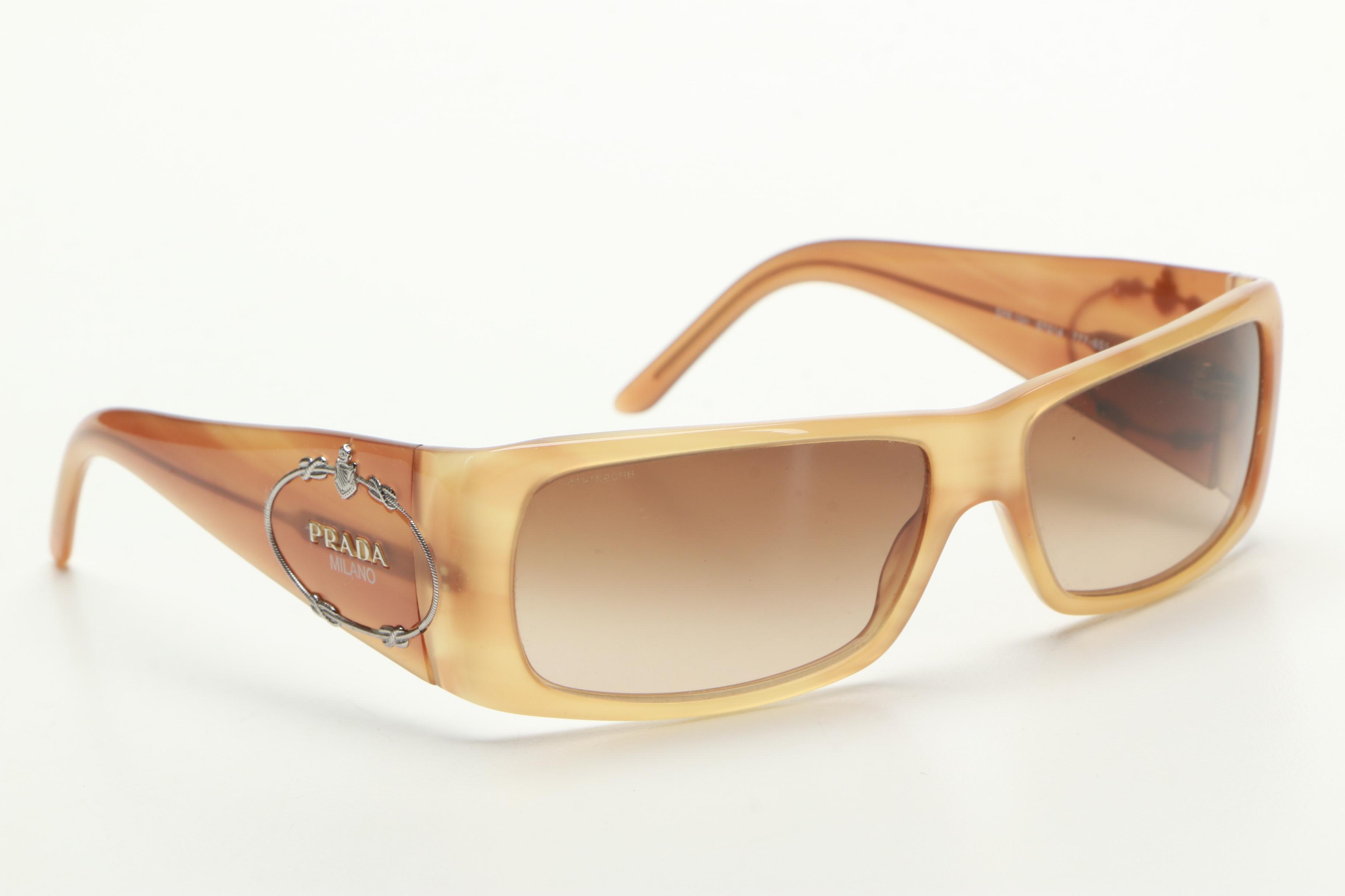 Prada Wrap Frame Sunglasses