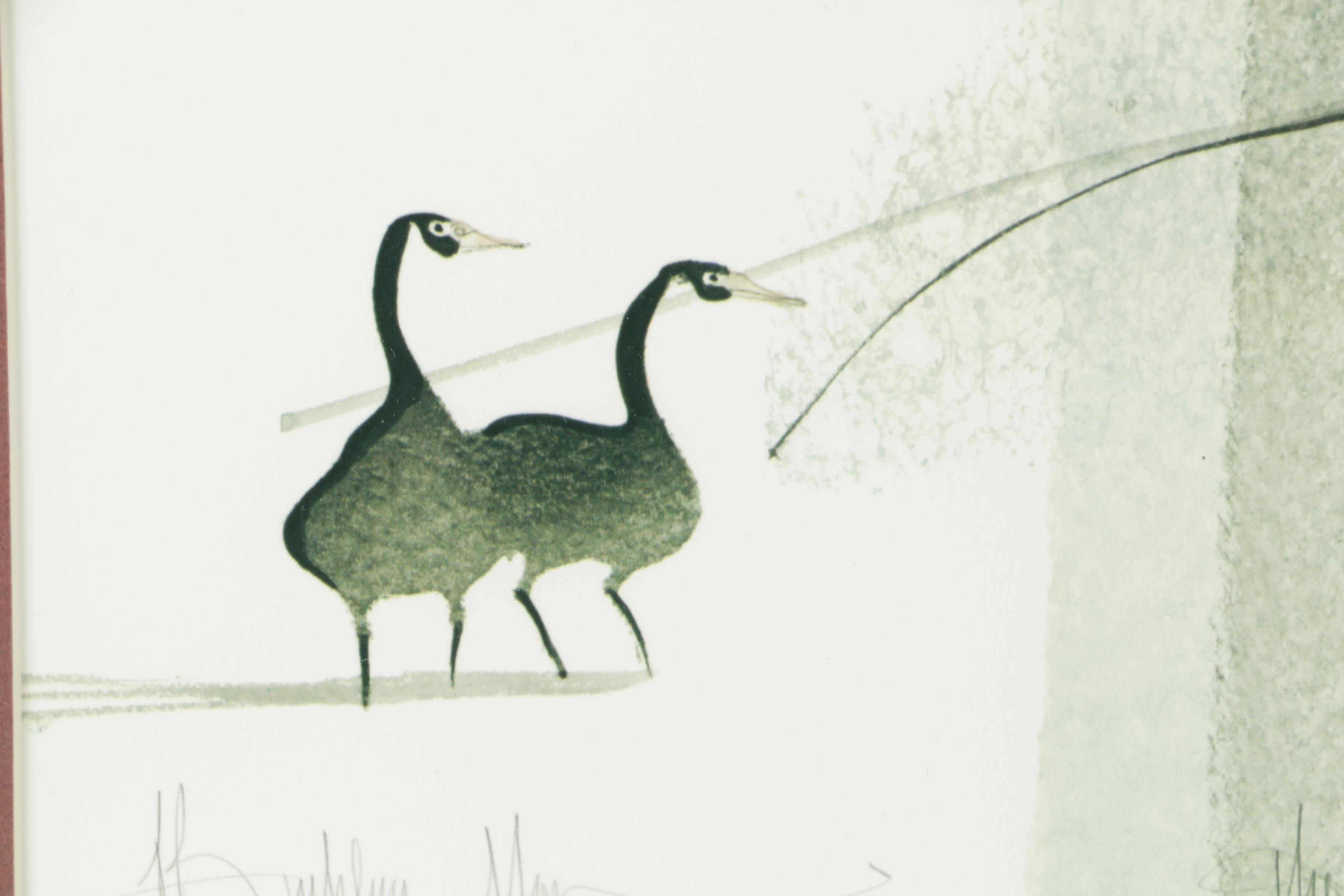 P. Buckley Moss Limited Edition Offset Lithograph "The Richmond County School"