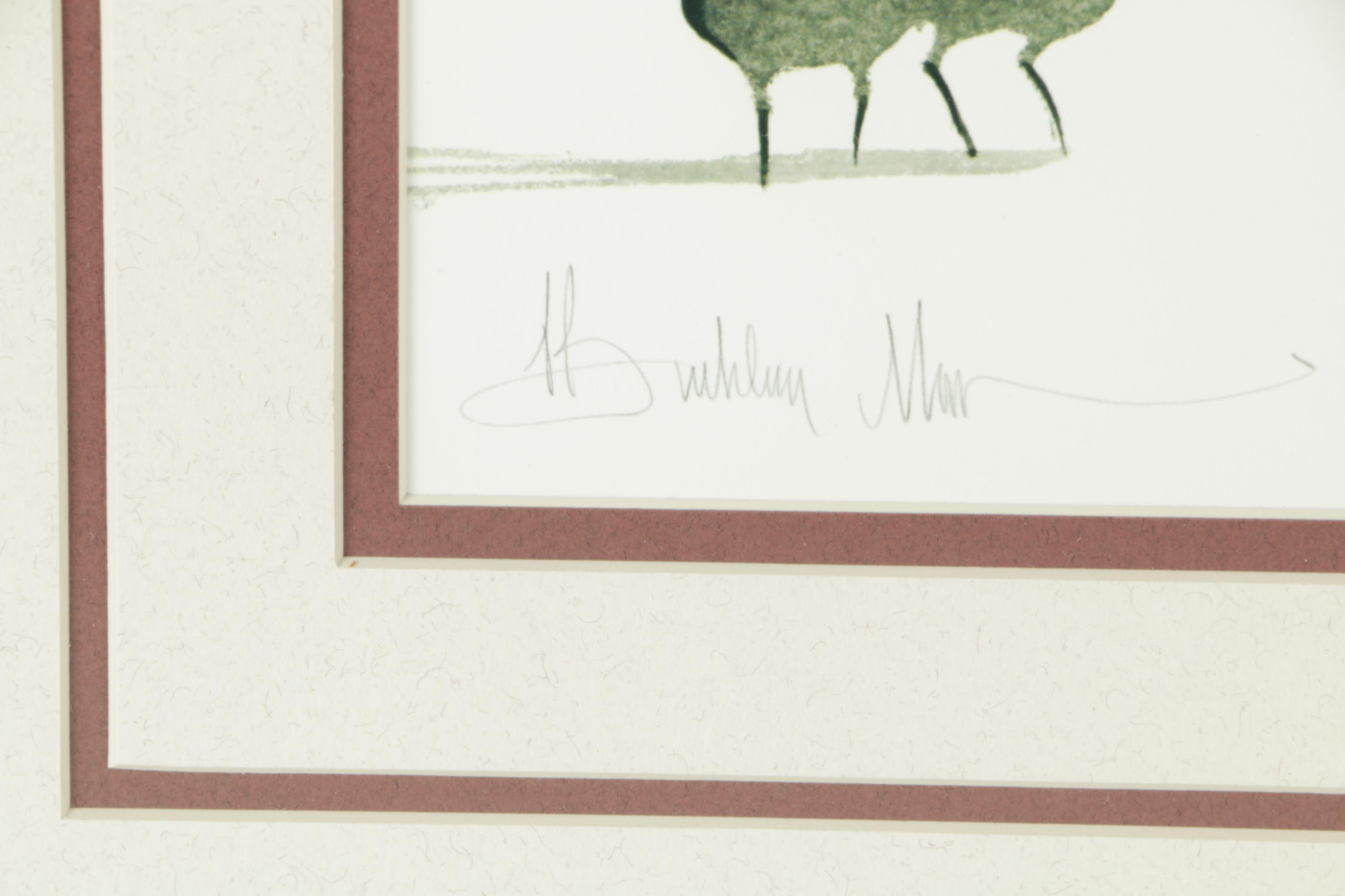 P. Buckley Moss Limited Edition Offset Lithograph "The Richmond County School"