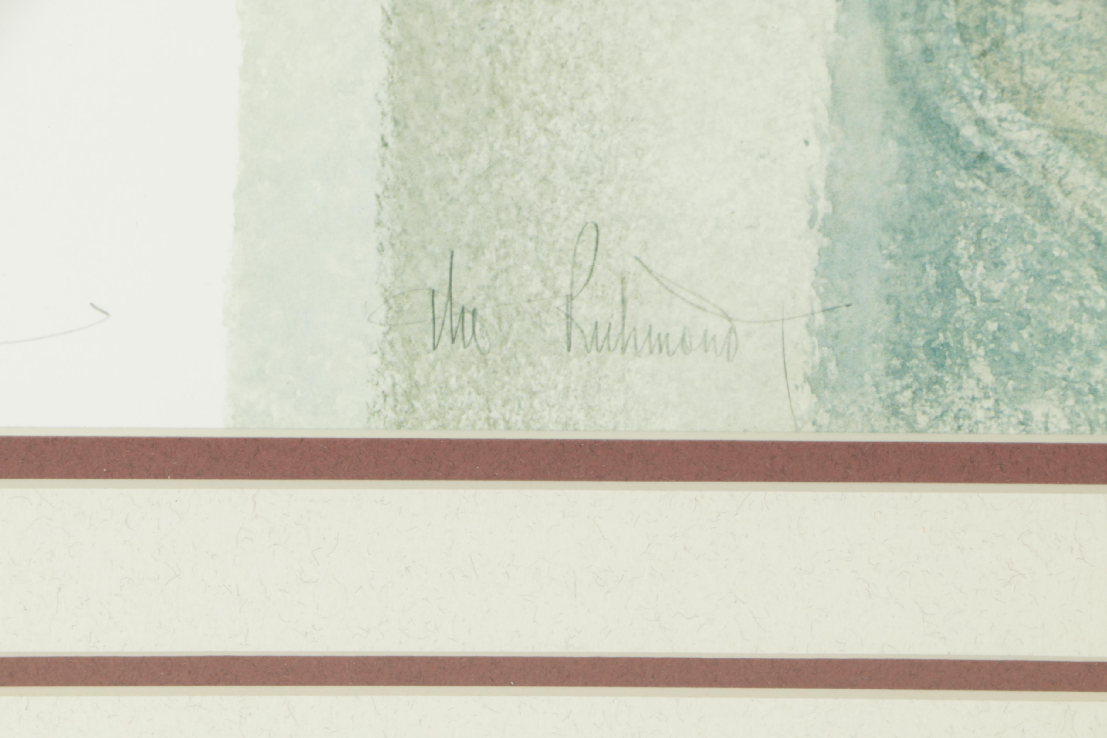 P. Buckley Moss Limited Edition Offset Lithograph "The Richmond County School"