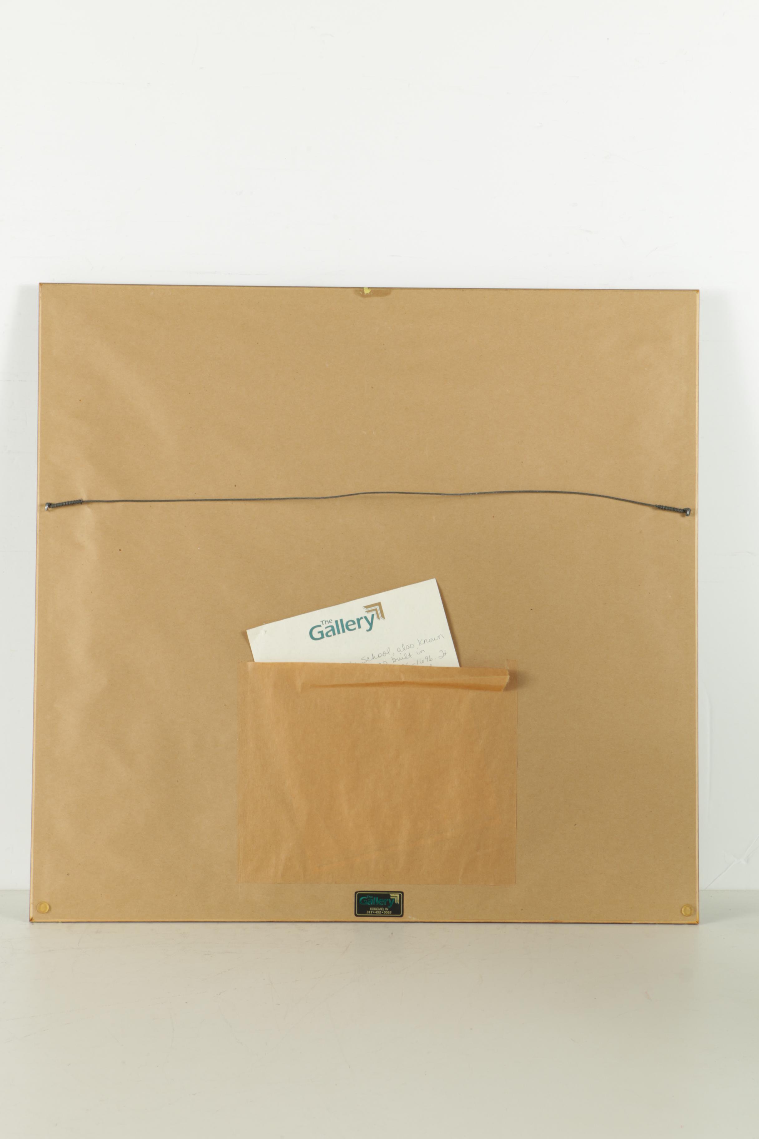 P. Buckley Moss Limited Edition Offset Lithograph "The Richmond County School"