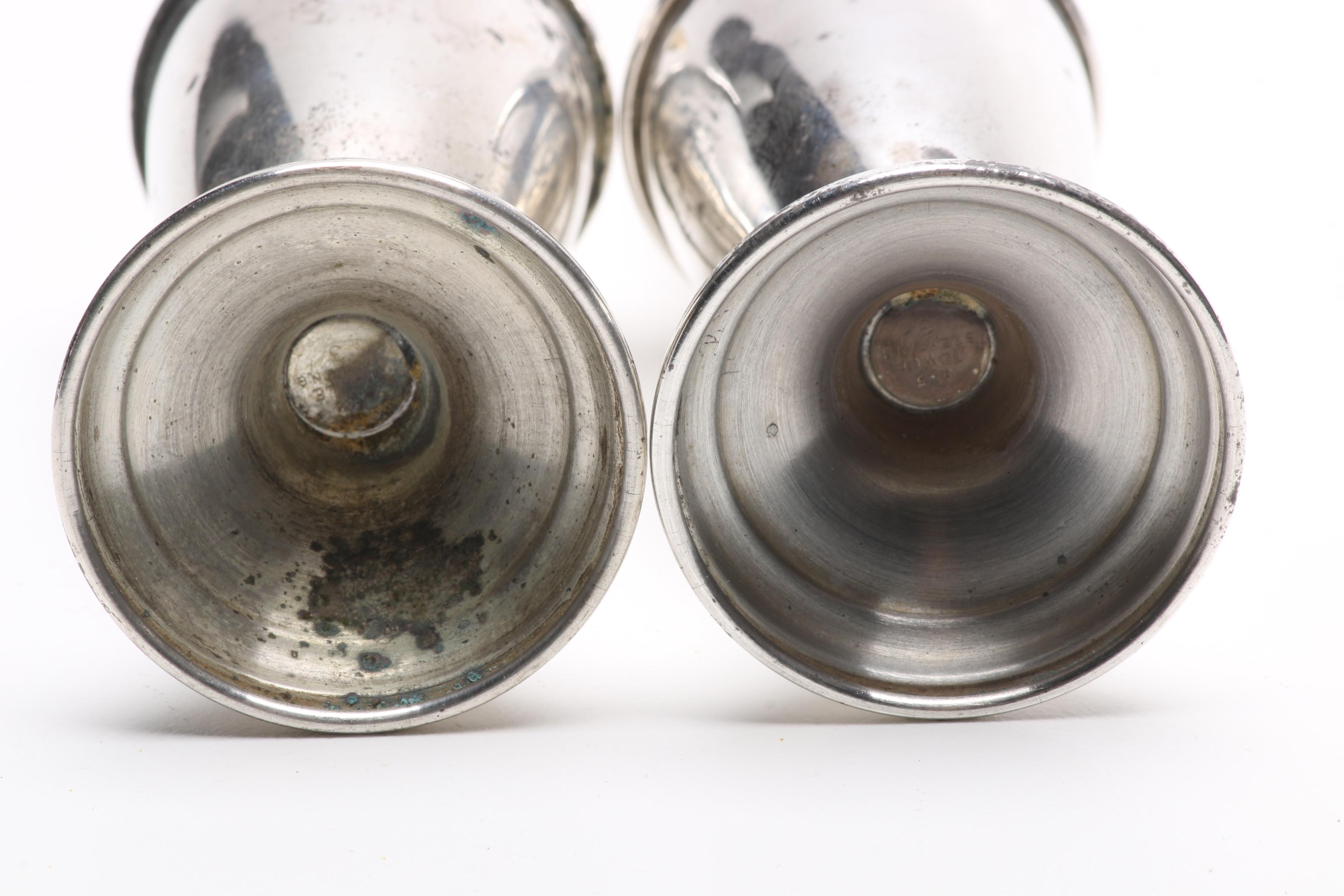 Towle Footed Sterling Silver Salt and Pepper Shakers