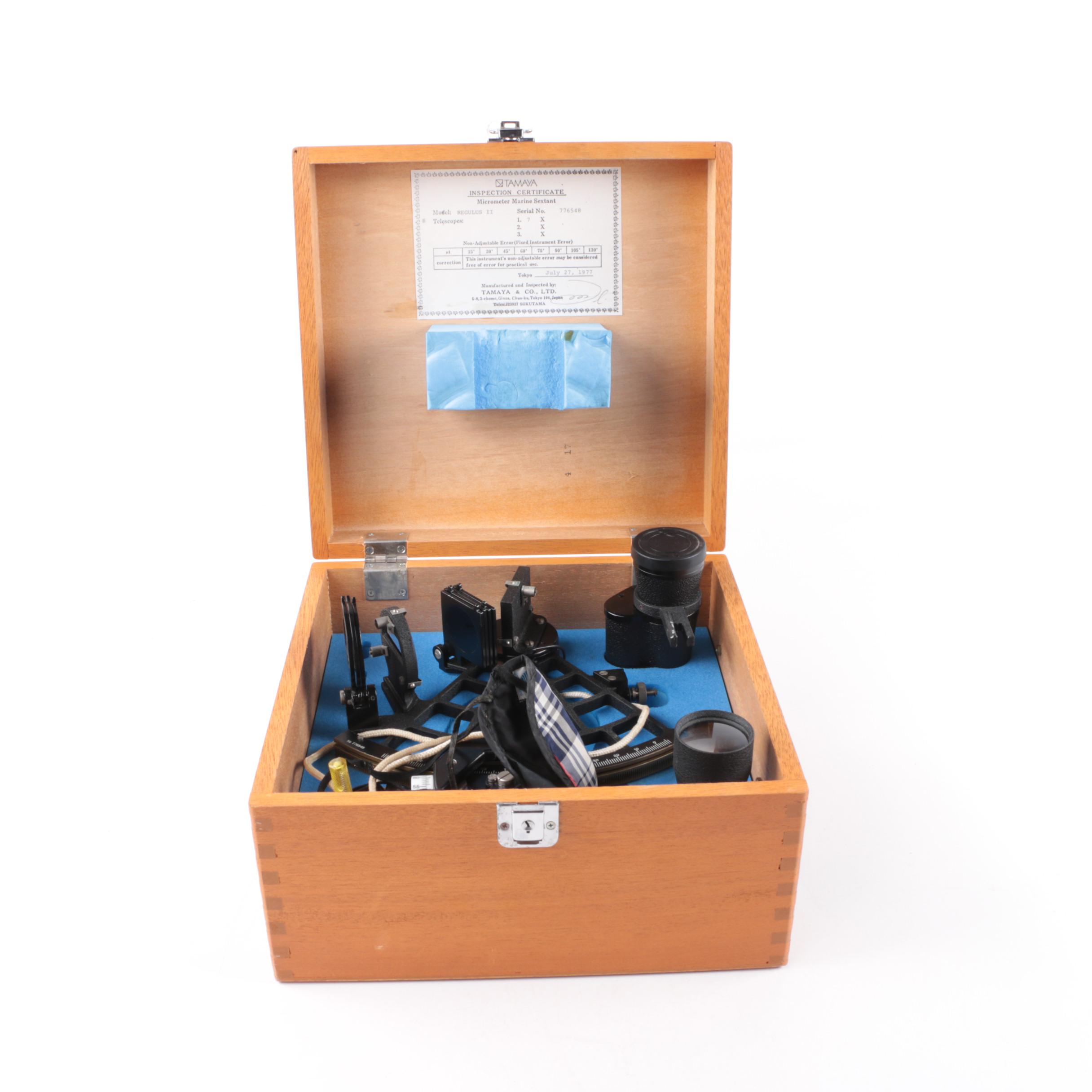 Vintage Tamaya Sextant Telescope in Original Case