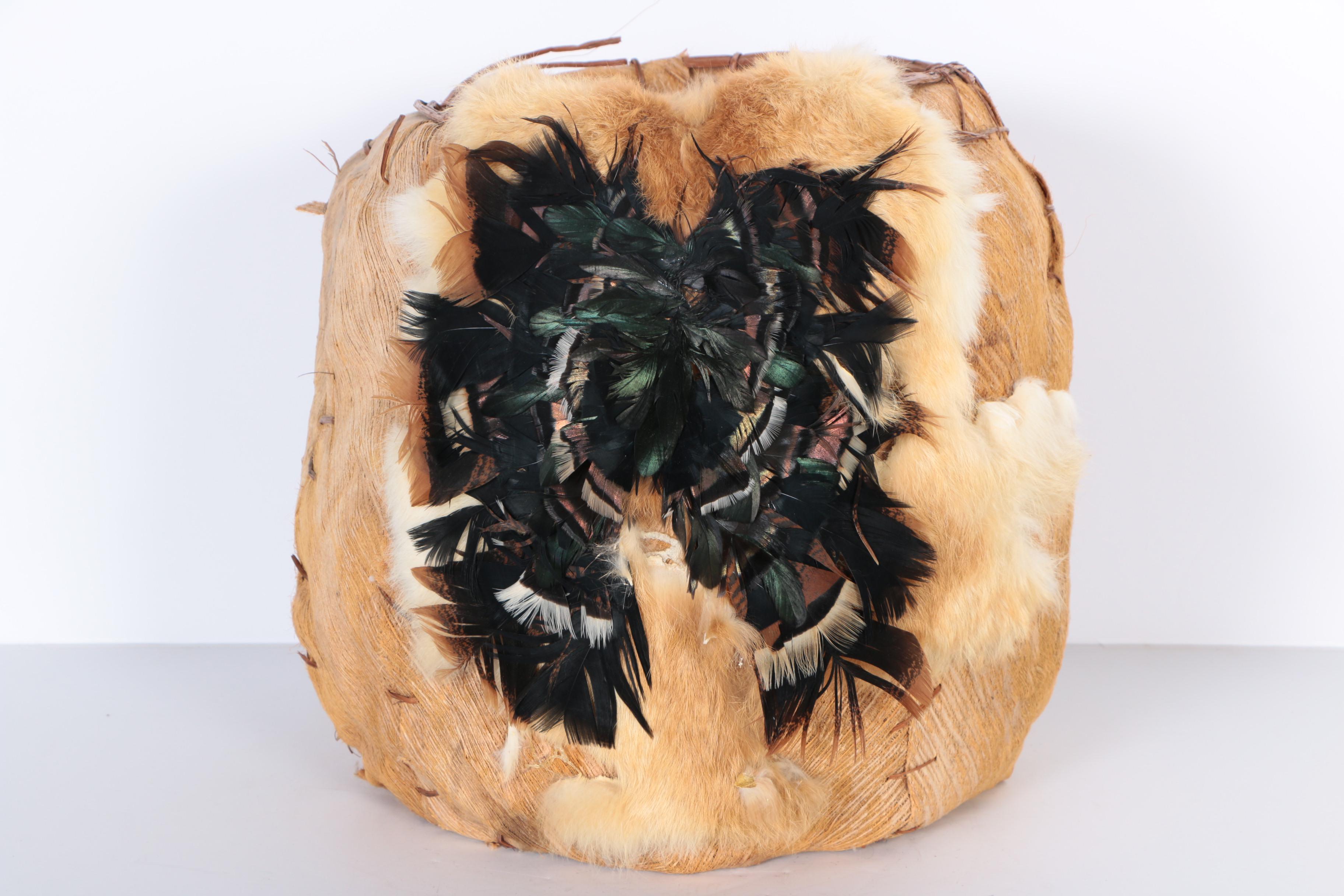 Native American Style Wooden Basket