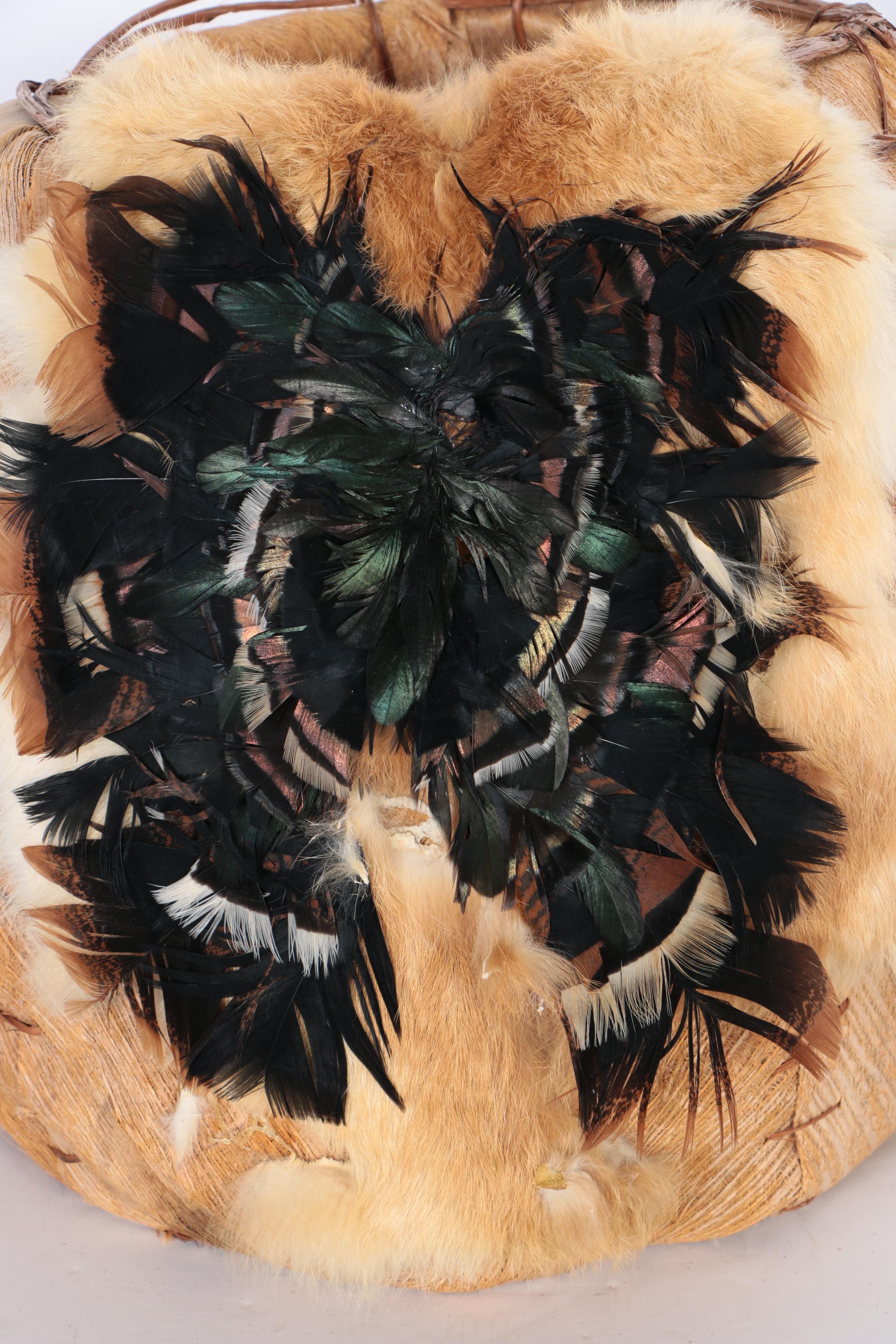 Native American Style Wooden Basket