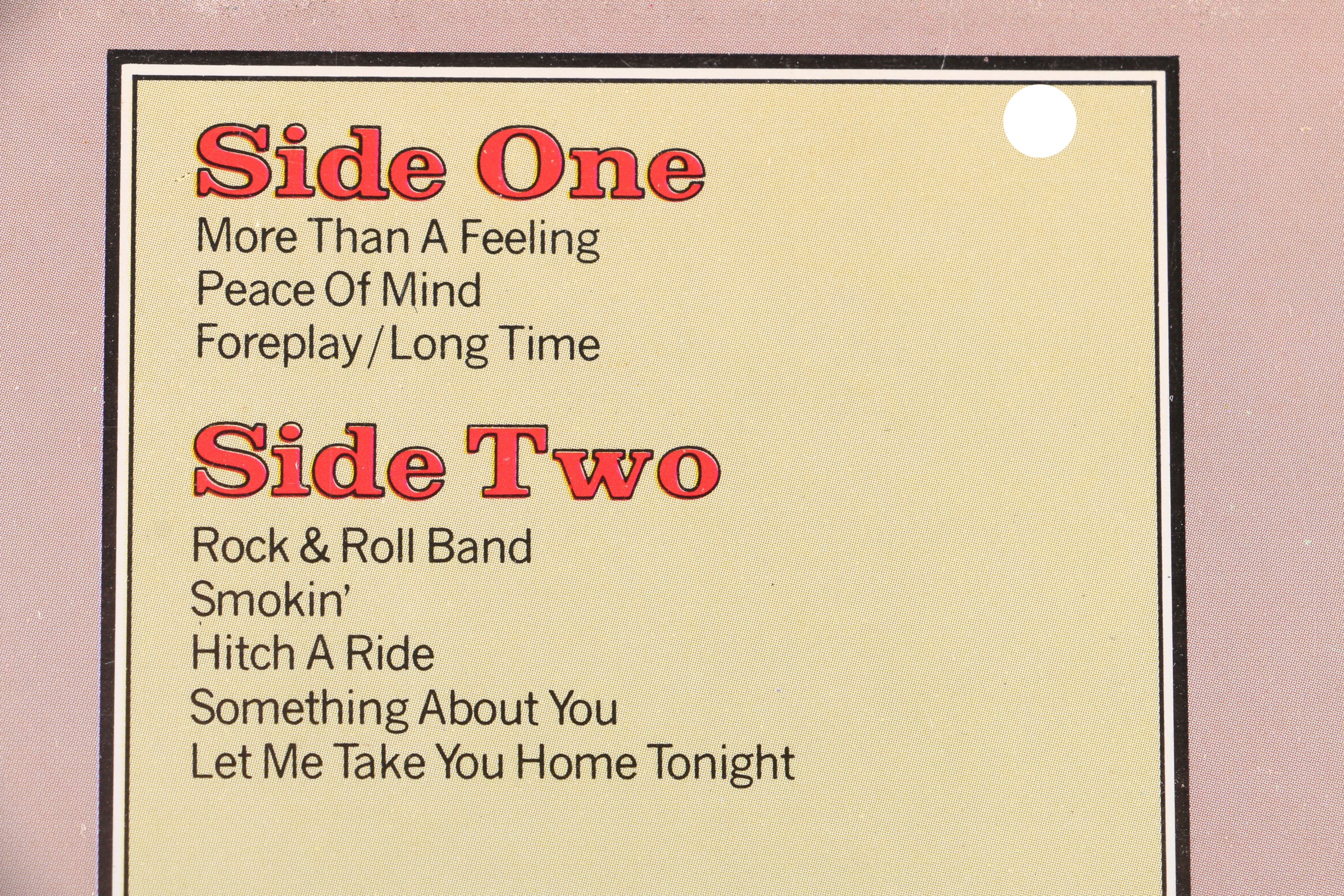 Boston "S/T" Limited Edition Picture Disc