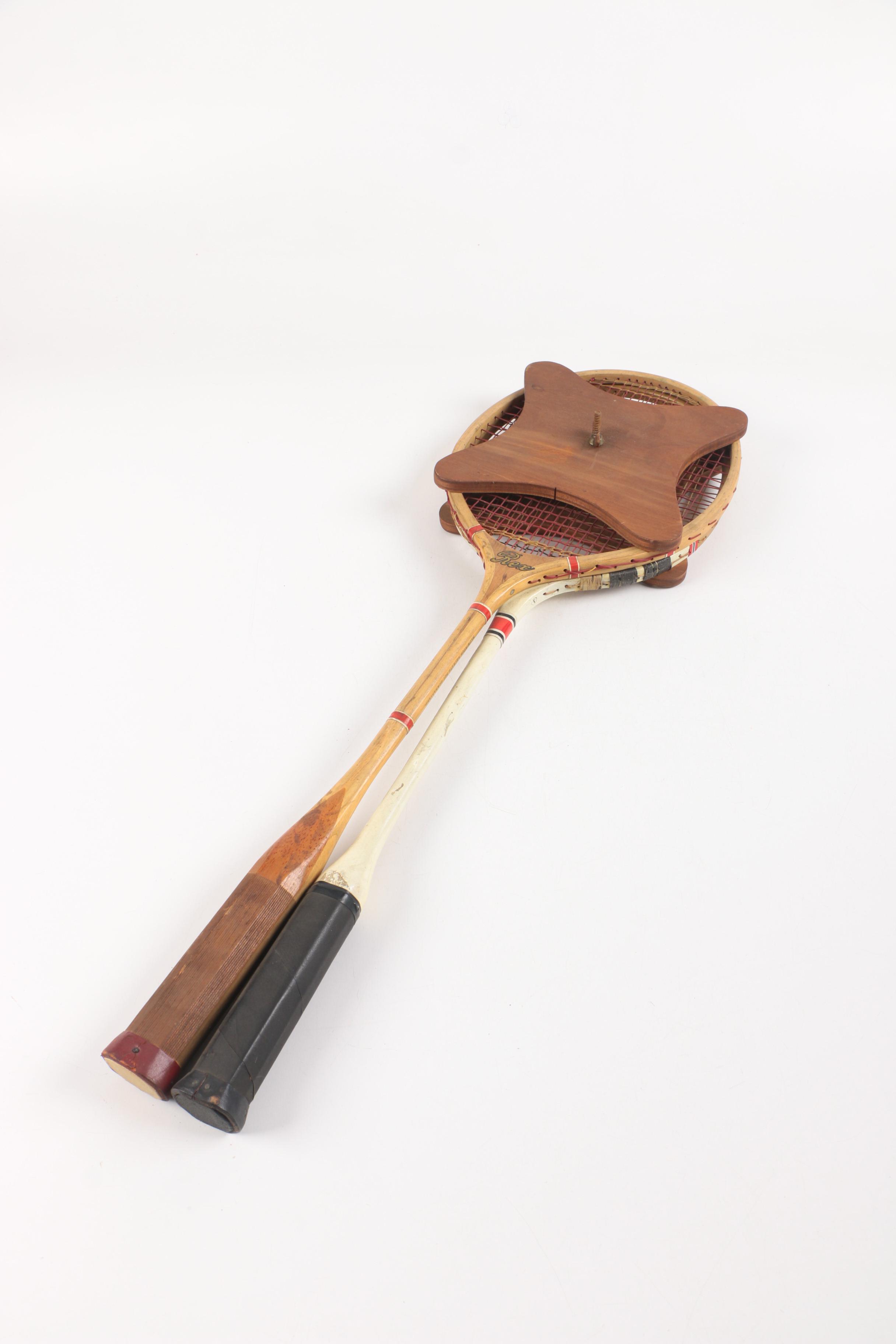 Pair of Vintage Badminton Rackets