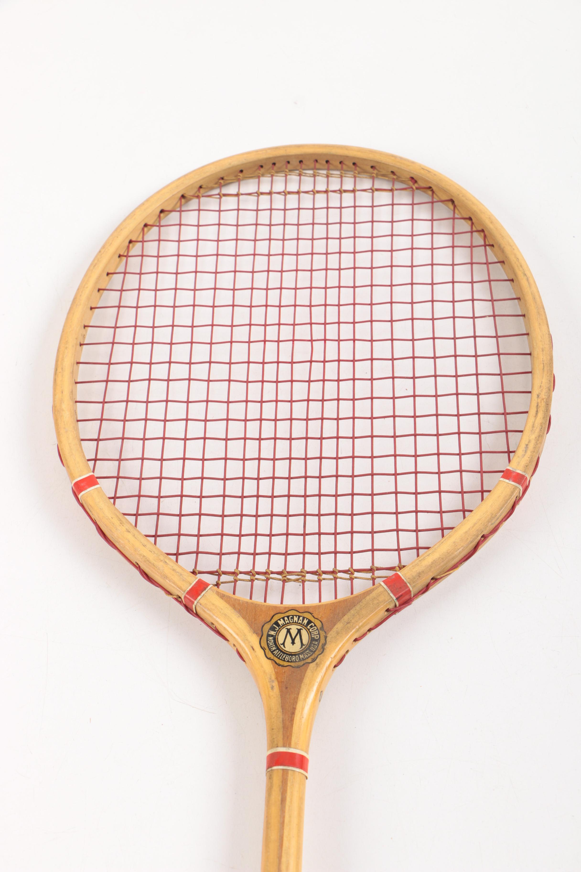 Pair of Vintage Badminton Rackets
