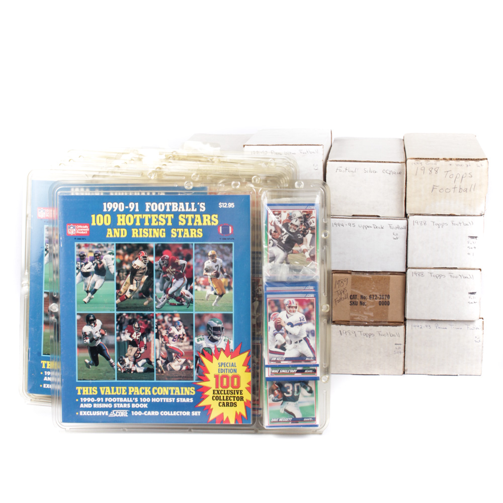 1980s and 1990s NFL Trading Cards