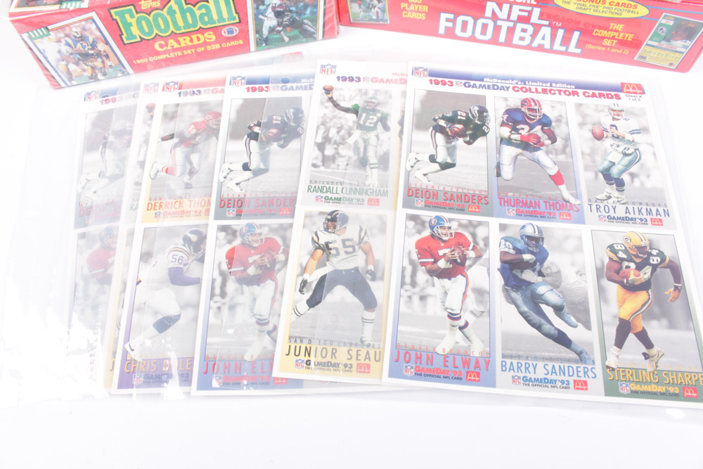 1980s & 1990s NFL Trading Card Assortment