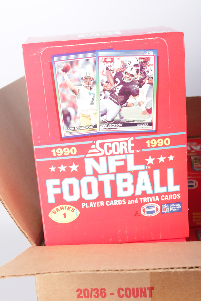 1980s & 1990s NFL Trading Card Assortment