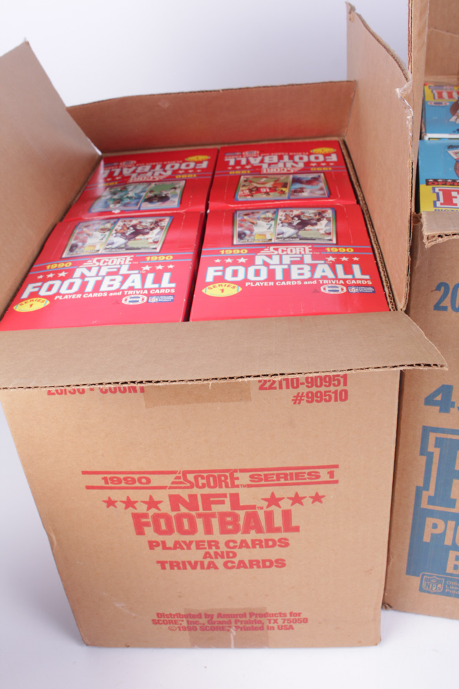 1980s & 1990s NFL Trading Card Assortment