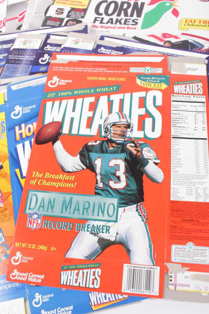 Sports Fan Breakfast Cereal Box Collection