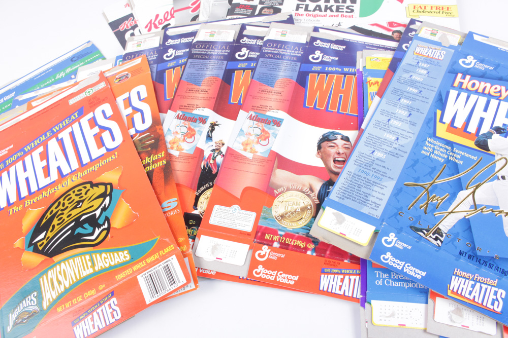 Sports Fan Breakfast Cereal Box Collection