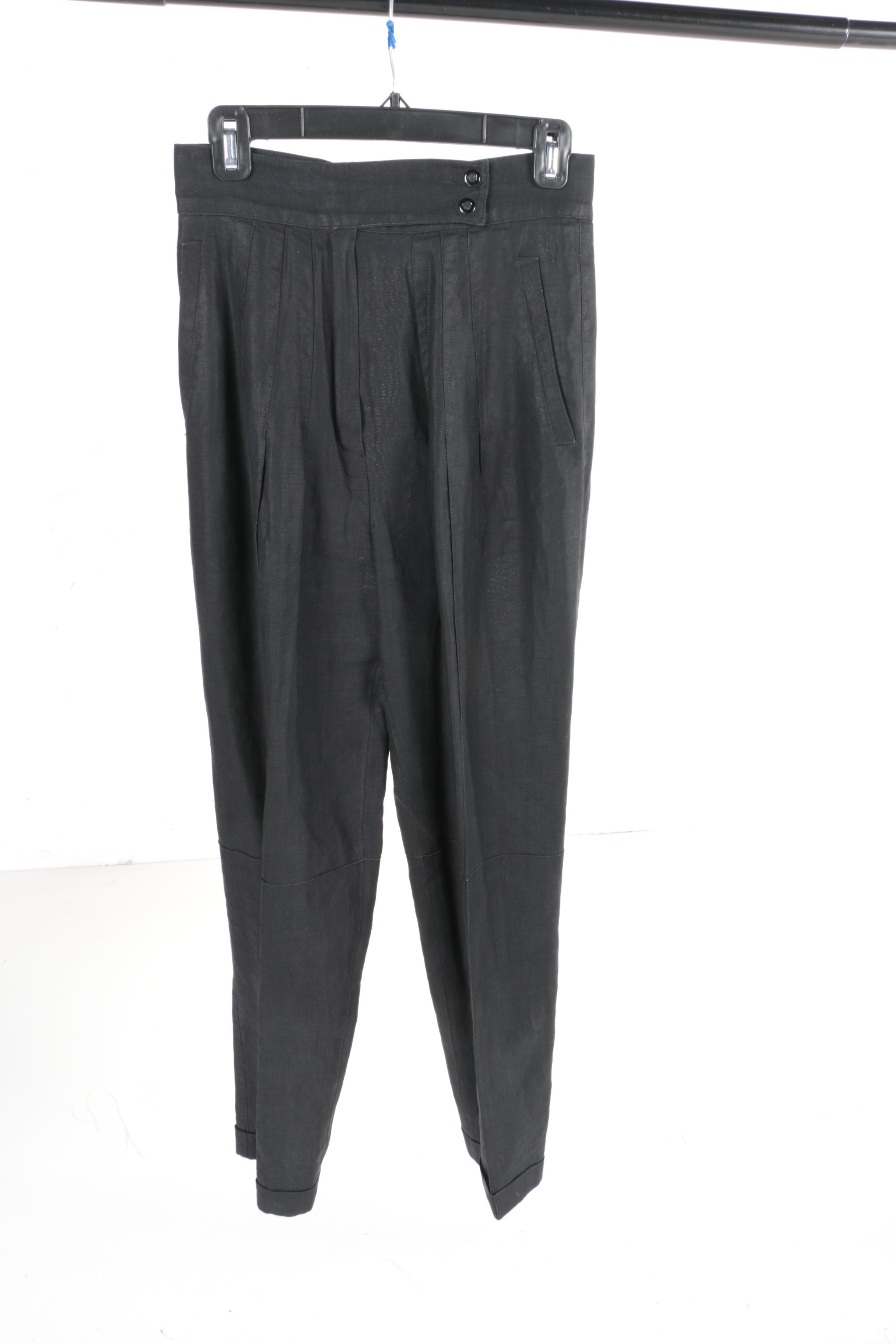 Women's Black Dress Pants Including Jean Paul Gaultier and Thierry Mugler