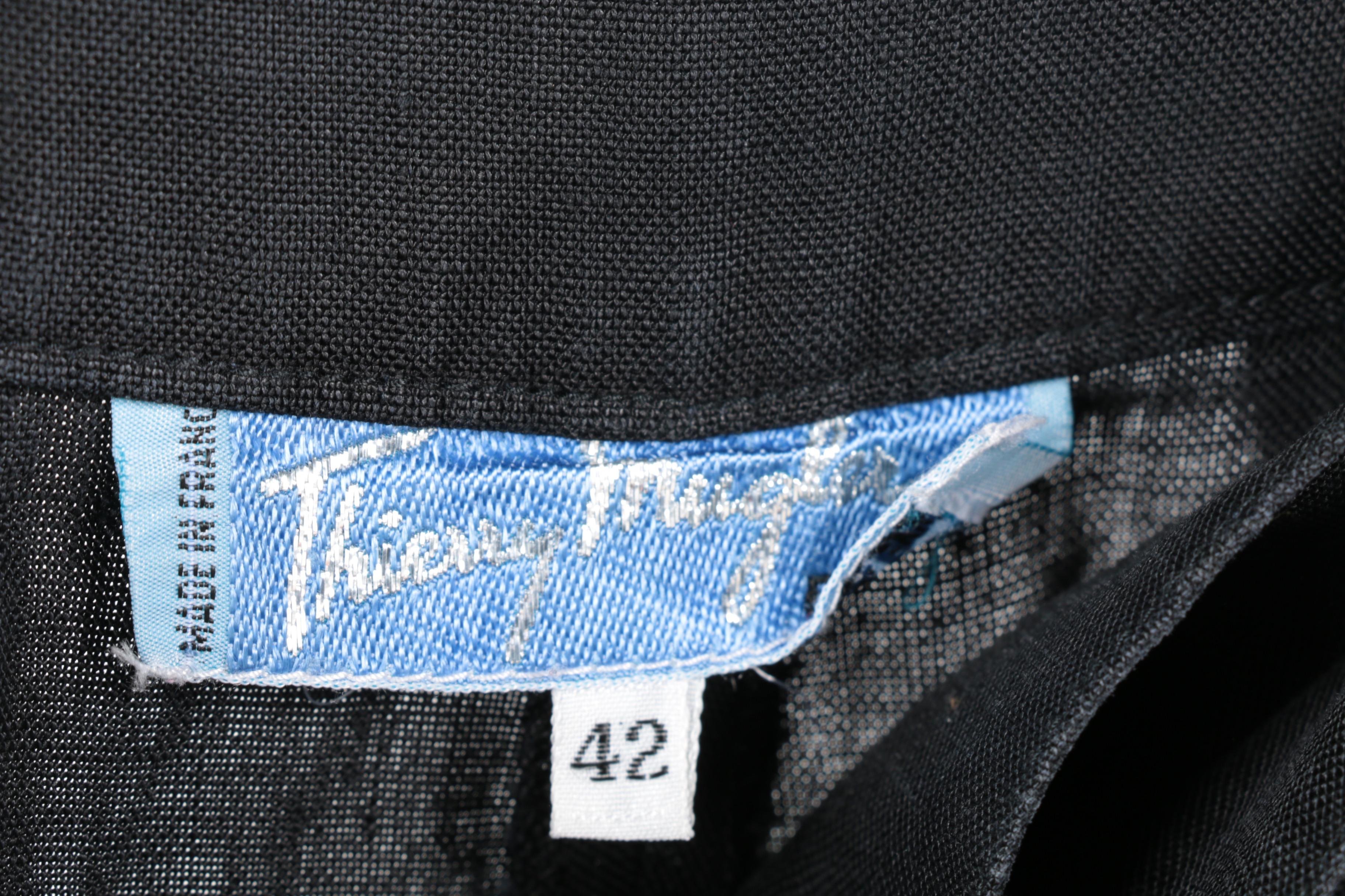 Women's Black Dress Pants Including Jean Paul Gaultier and Thierry Mugler