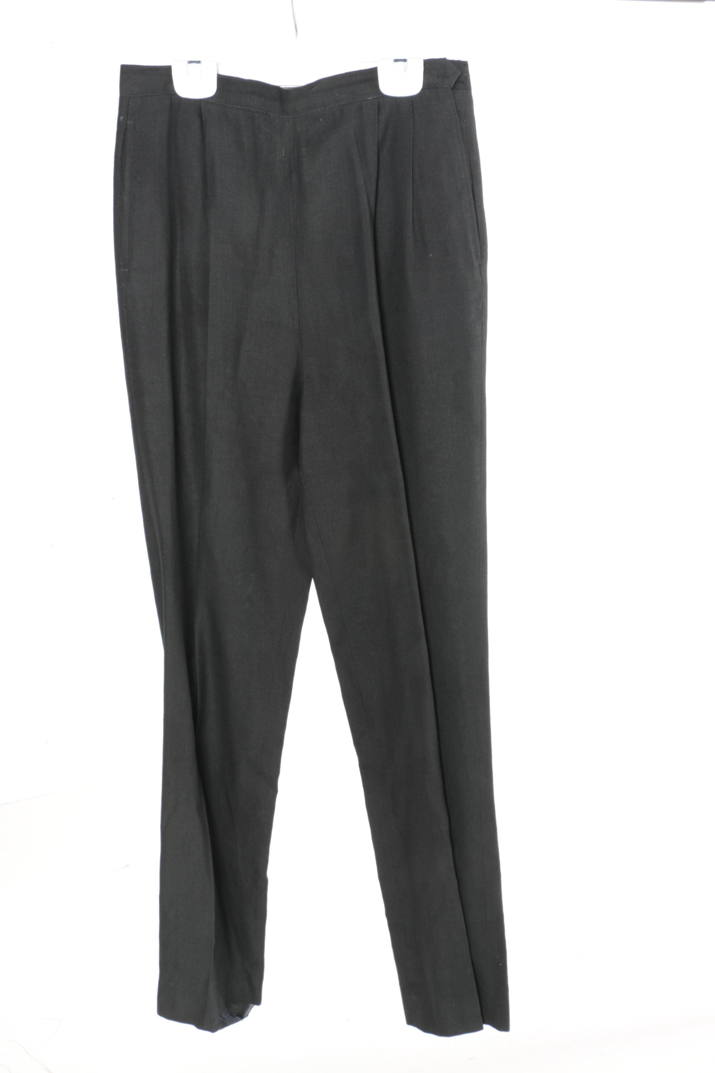 Women's Black Dress Pants Including Jean Paul Gaultier and Thierry Mugler