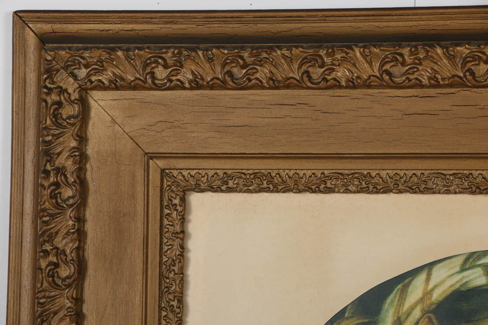 Halftone Print After Raphael's "Madonna Della Seggiola"