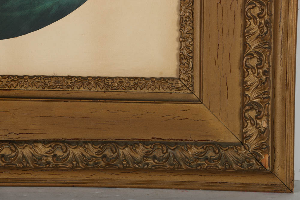 Halftone Print After Raphael's "Madonna Della Seggiola"