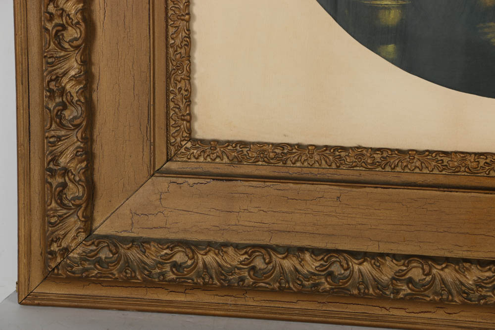 Halftone Print After Raphael's "Madonna Della Seggiola"