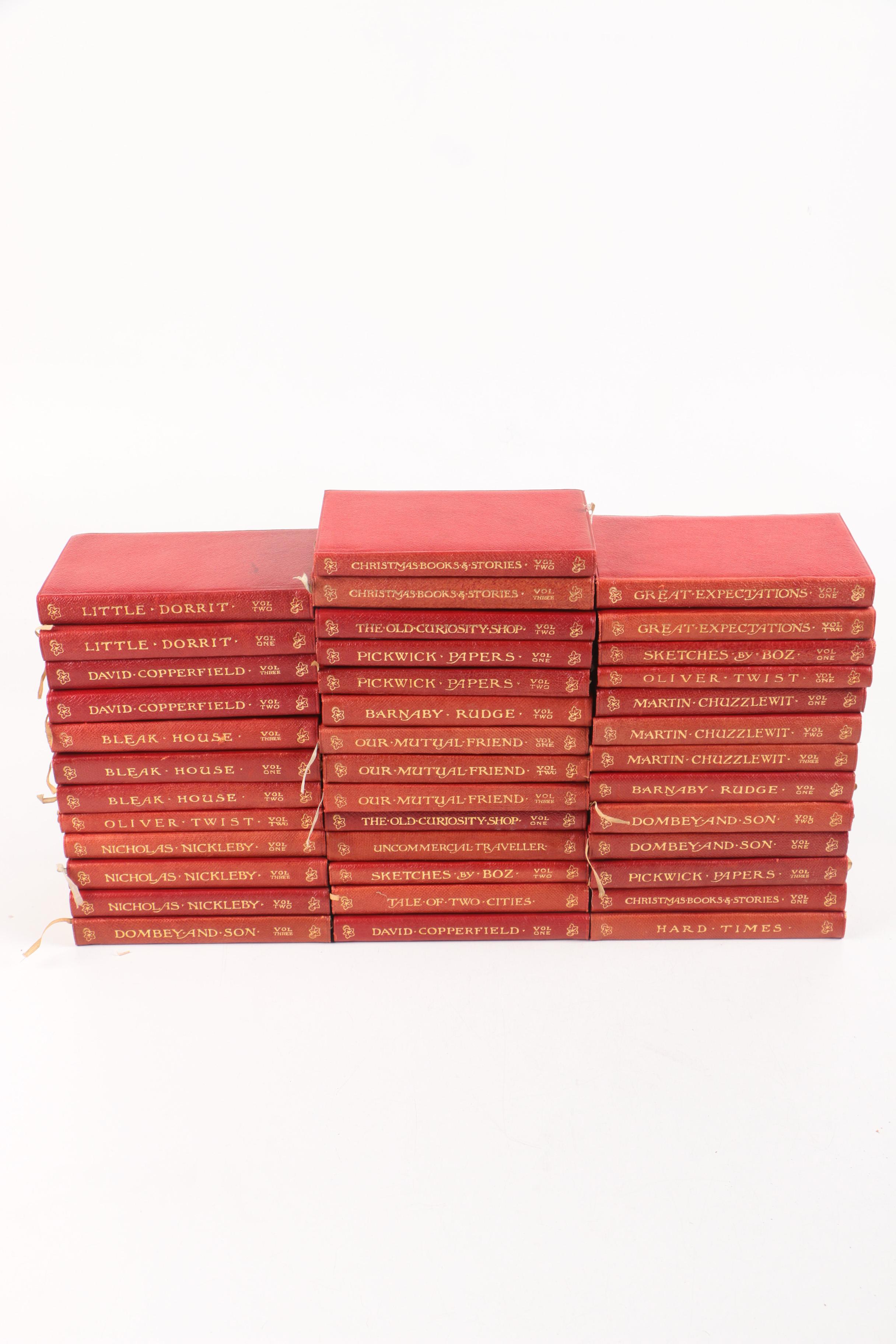 Early 20th-Century Temple Edition Set of "Charles Dickens' Works"