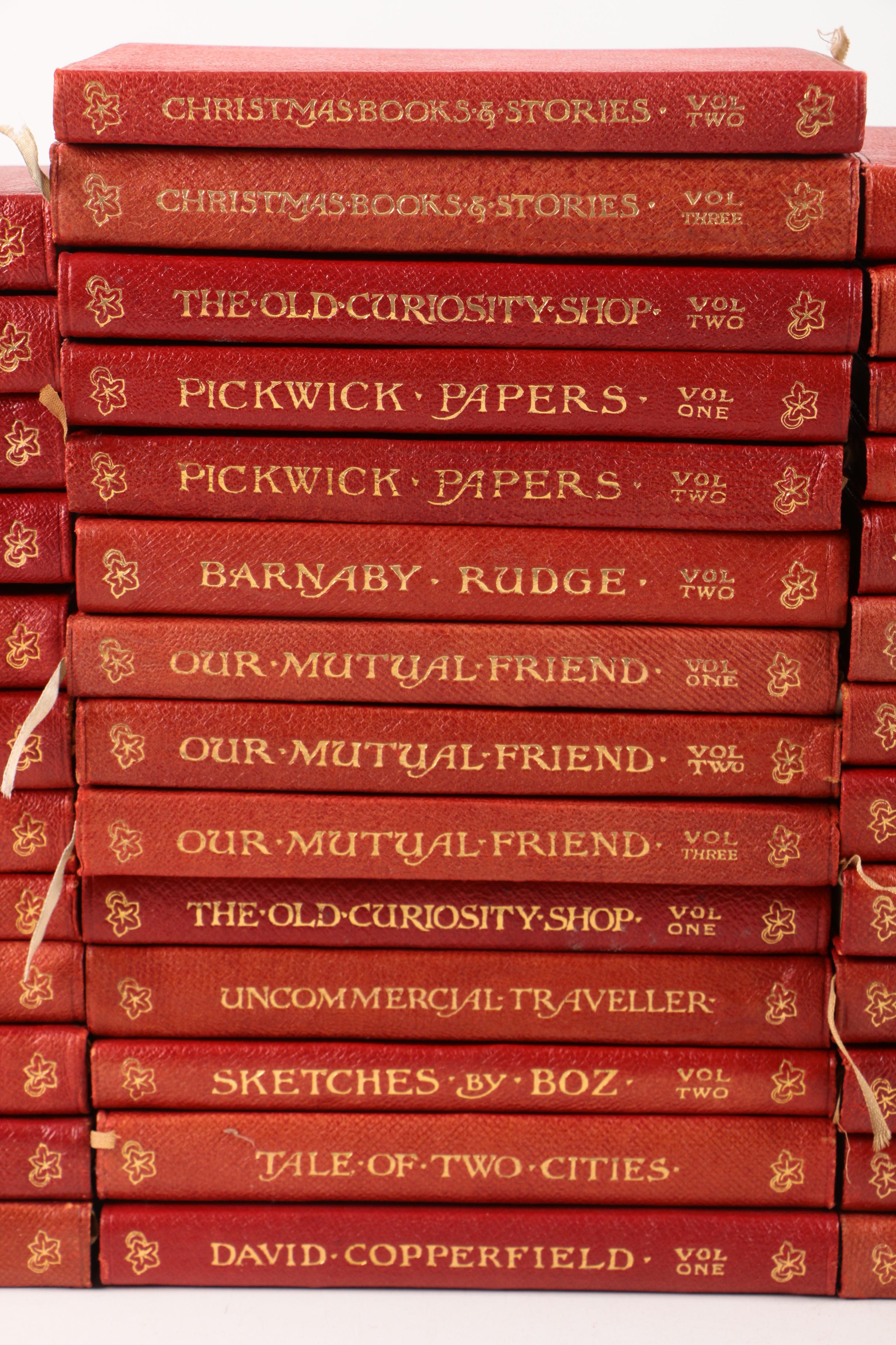 Early 20th-Century Temple Edition Set of "Charles Dickens' Works"