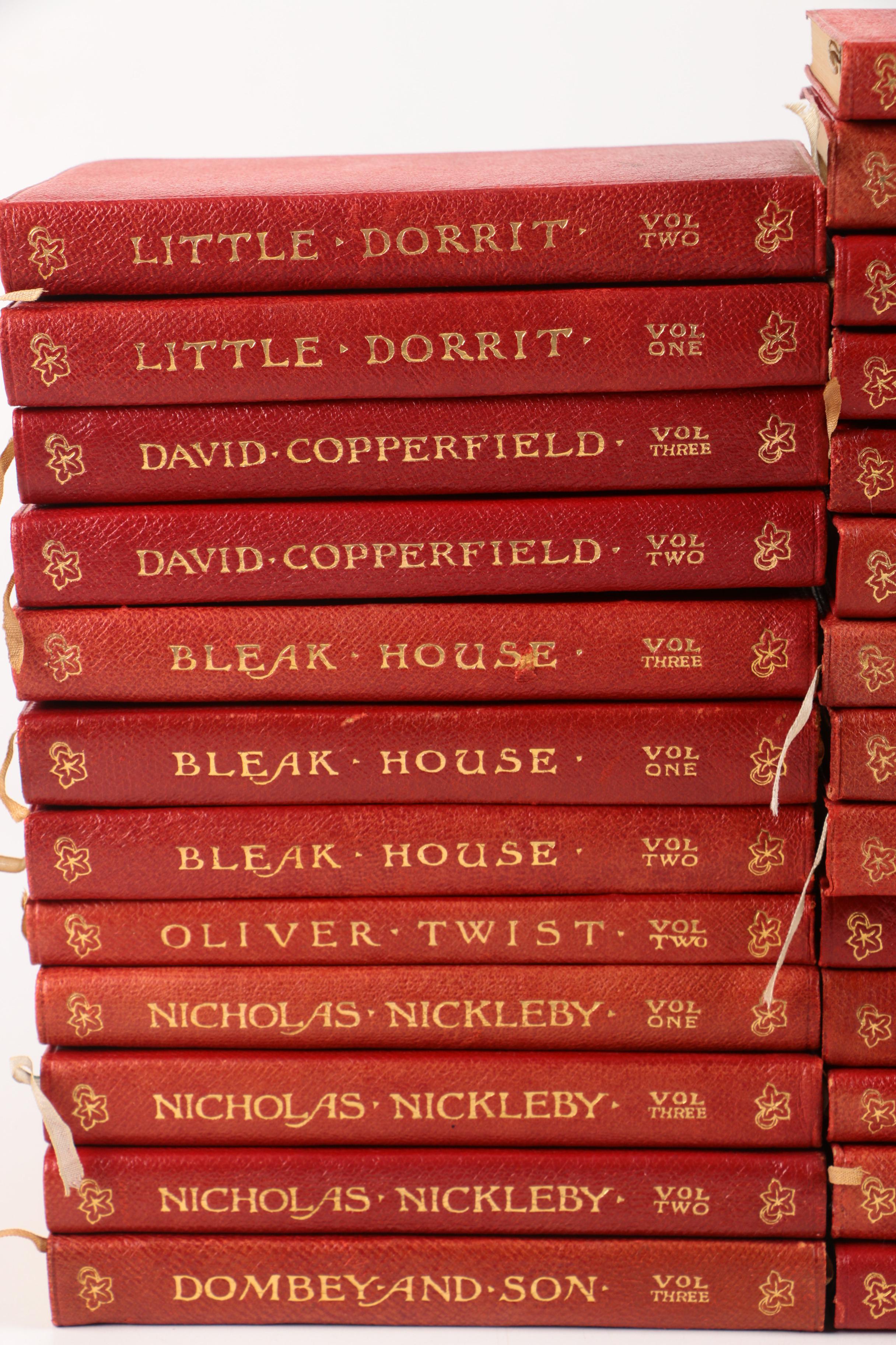 Early 20th-Century Temple Edition Set of "Charles Dickens' Works"
